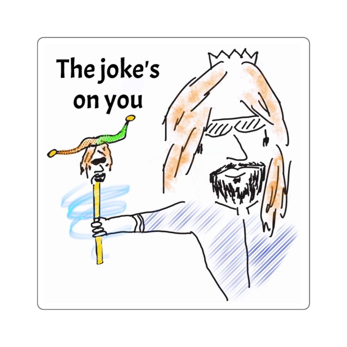 Prankster/Joke- sticker, 2 sizes