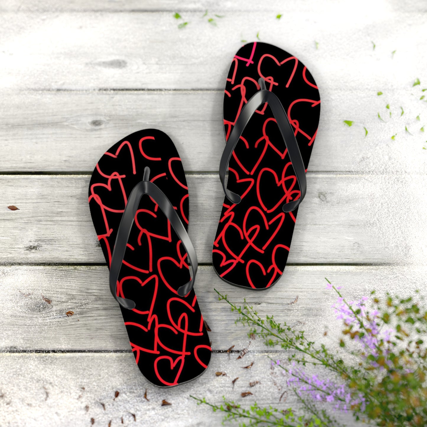 Million Hearts- Flip Flops, 4 sizes