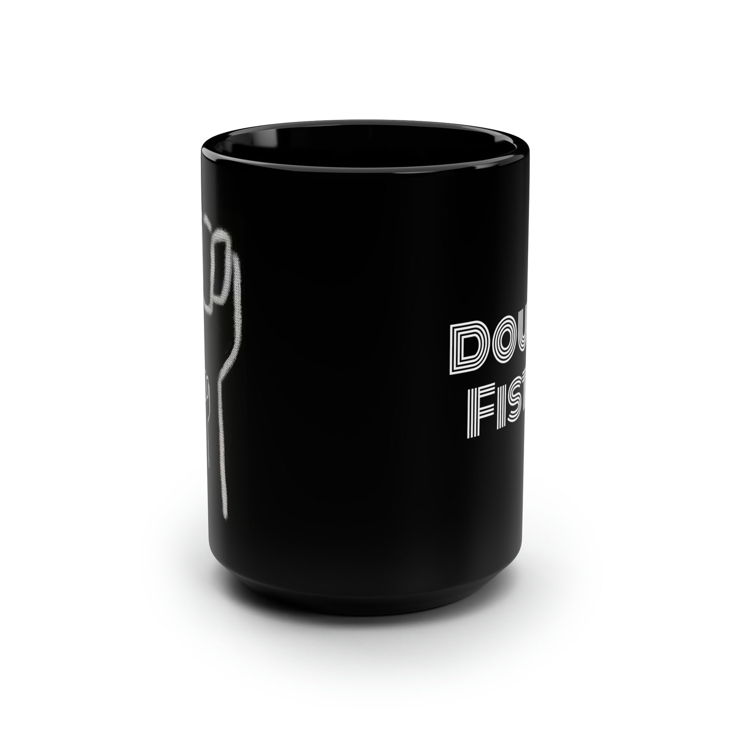 Tattoo- Black Mug, 15oz- Double Fisted