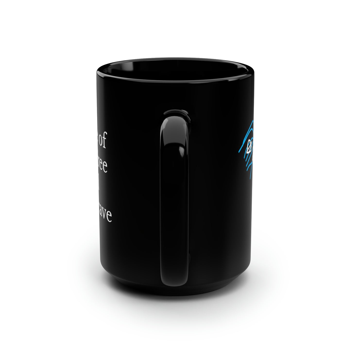 July 4th- Old Glory/Home of- Black Mug, 15oz- Large