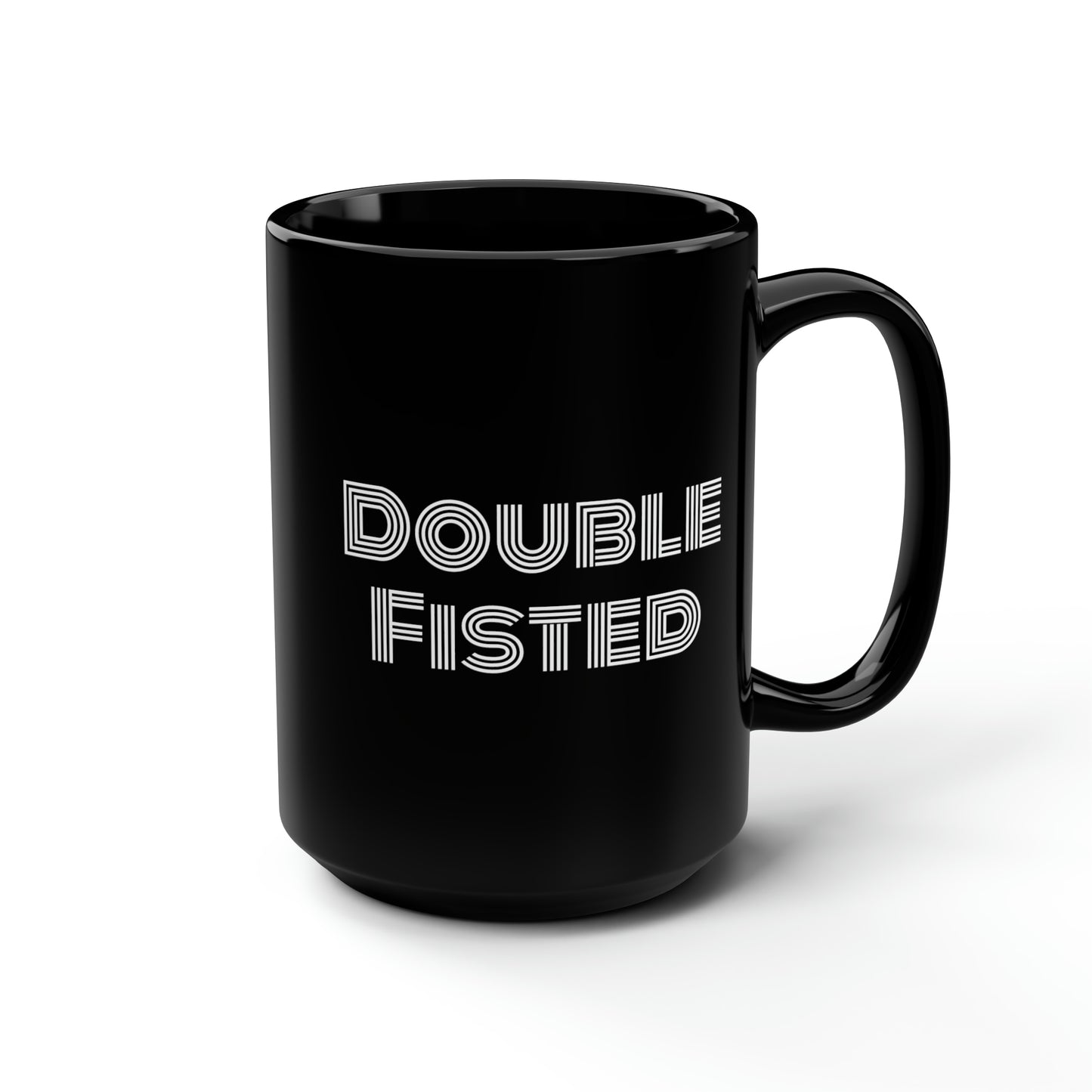 Tattoo- Black Mug, 15oz- Double Fisted