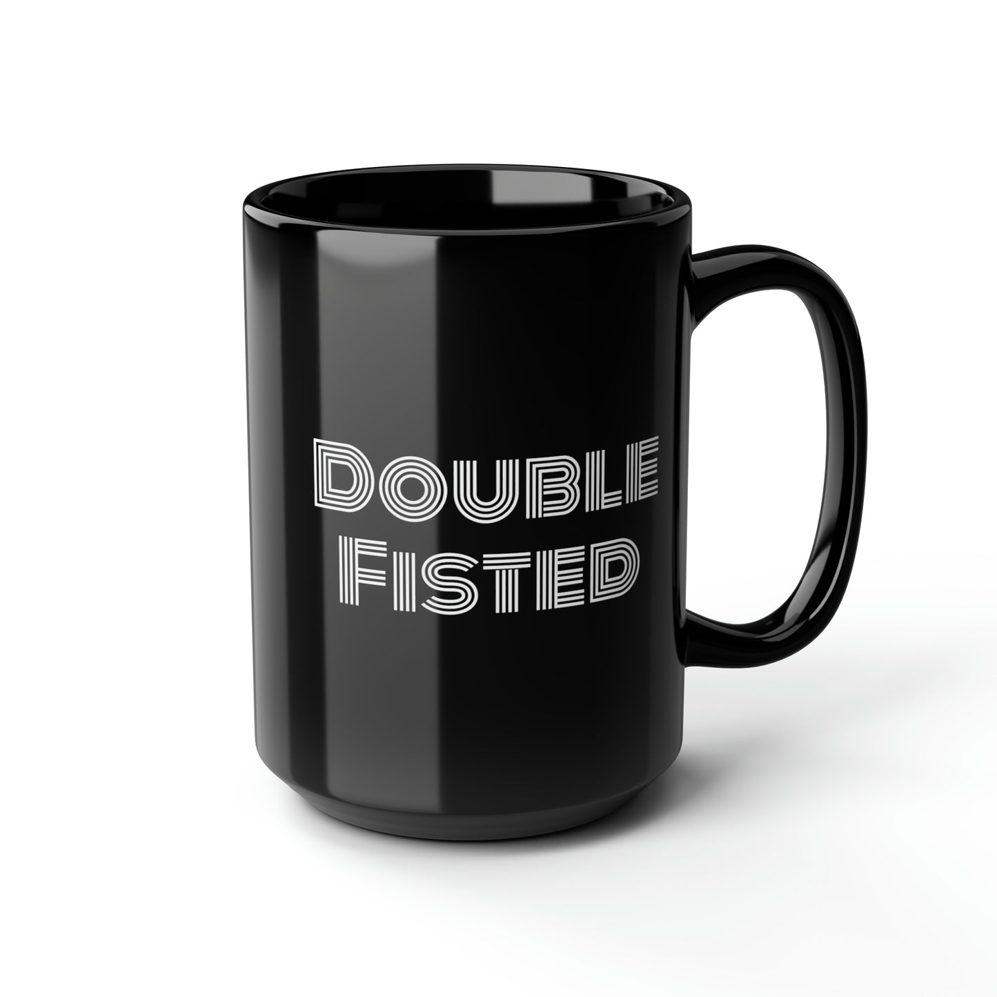 Tattoo- Black Mug, 15oz- Double Fisted