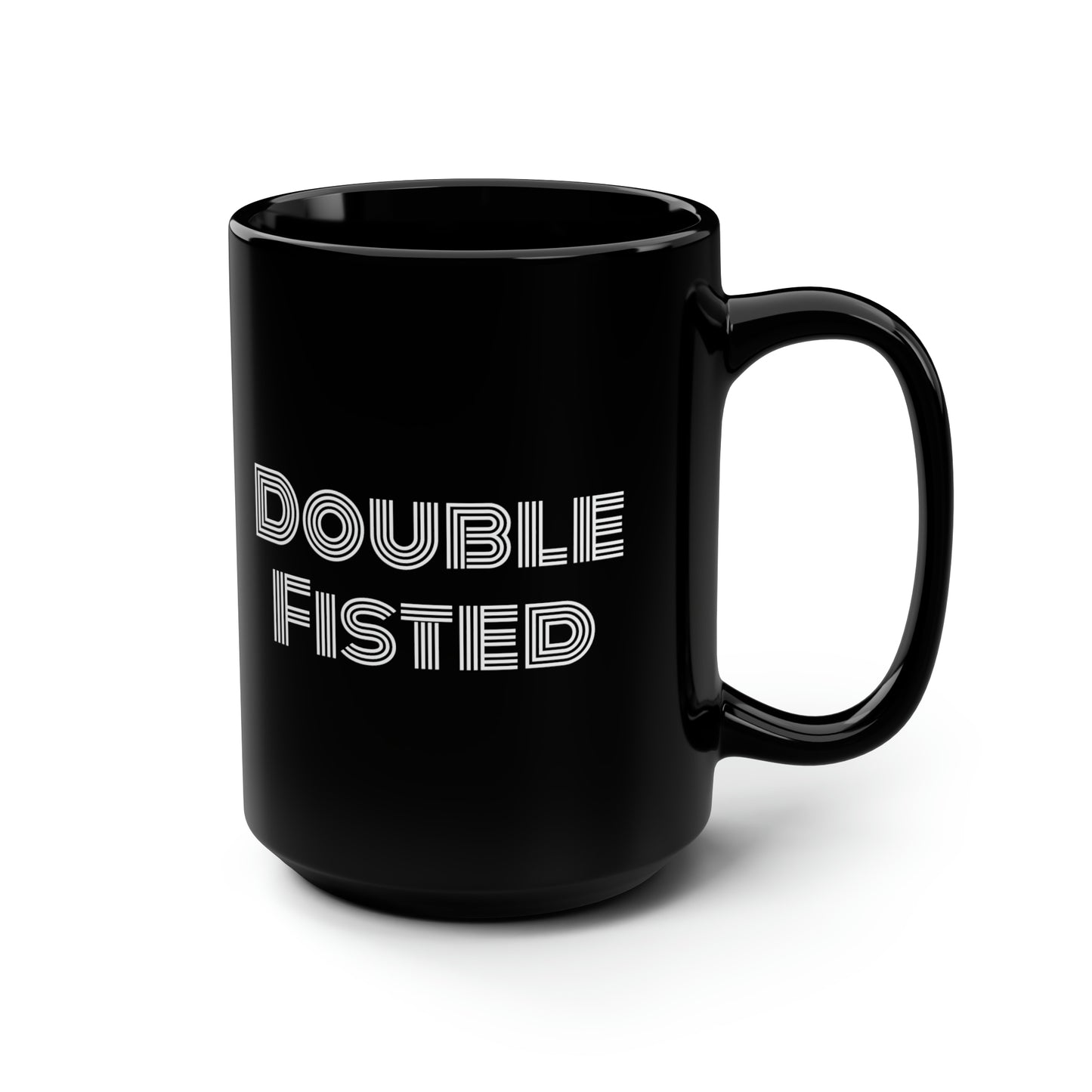 Tattoo- Black Mug, 15oz- Double Fisted