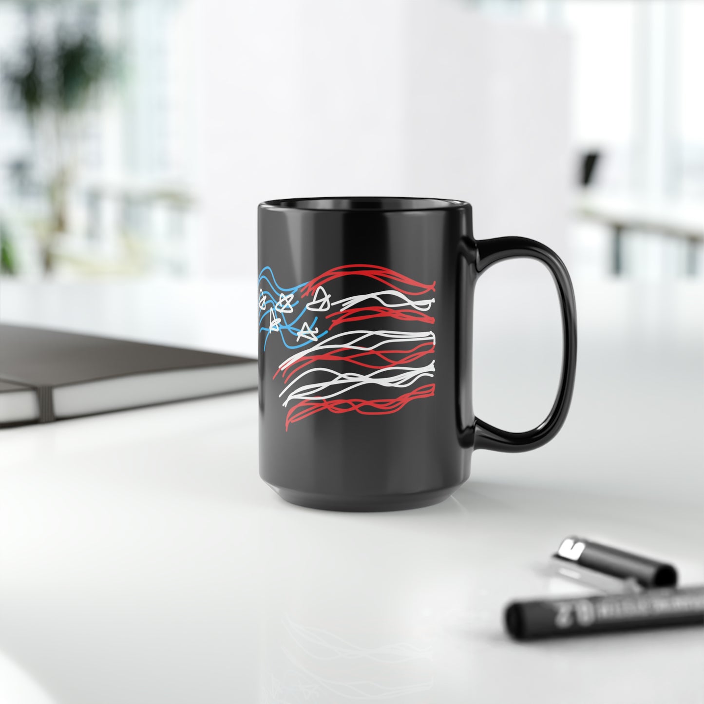 July 4th- Liberty/Old Glory- Mug, 15oz- Large