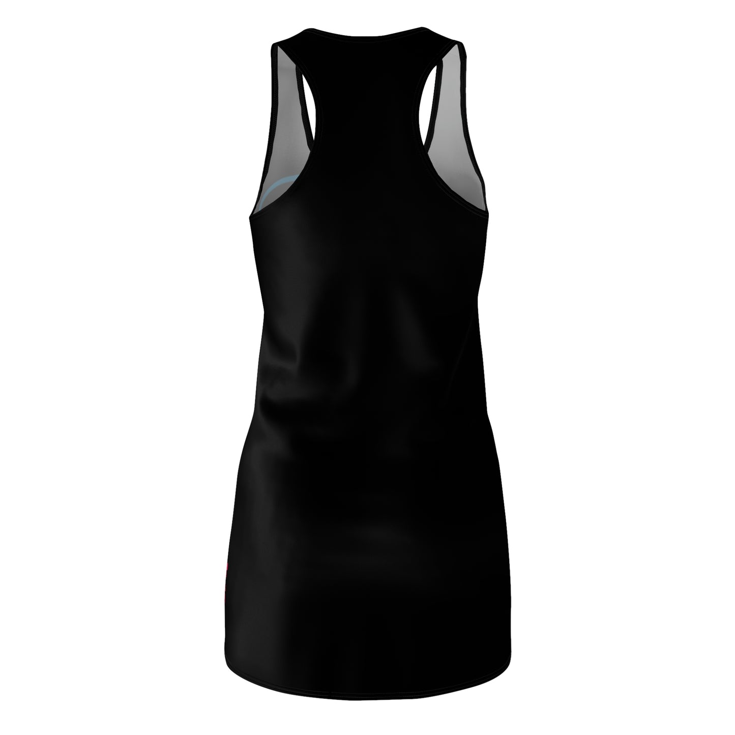 Heart Girl- Women's Cut & Sew Racerback Dress (AOP)- Black