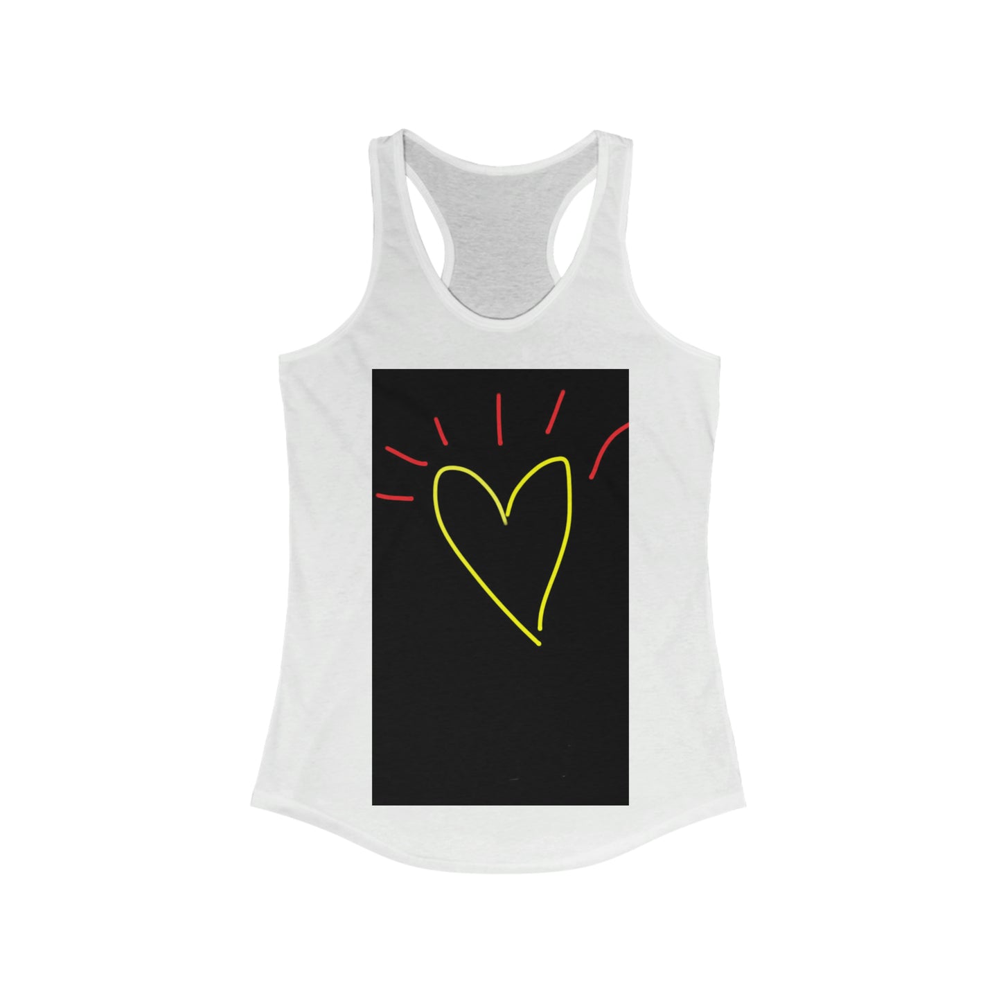 Gold Heart- Women's Ideal Racerback Tank
