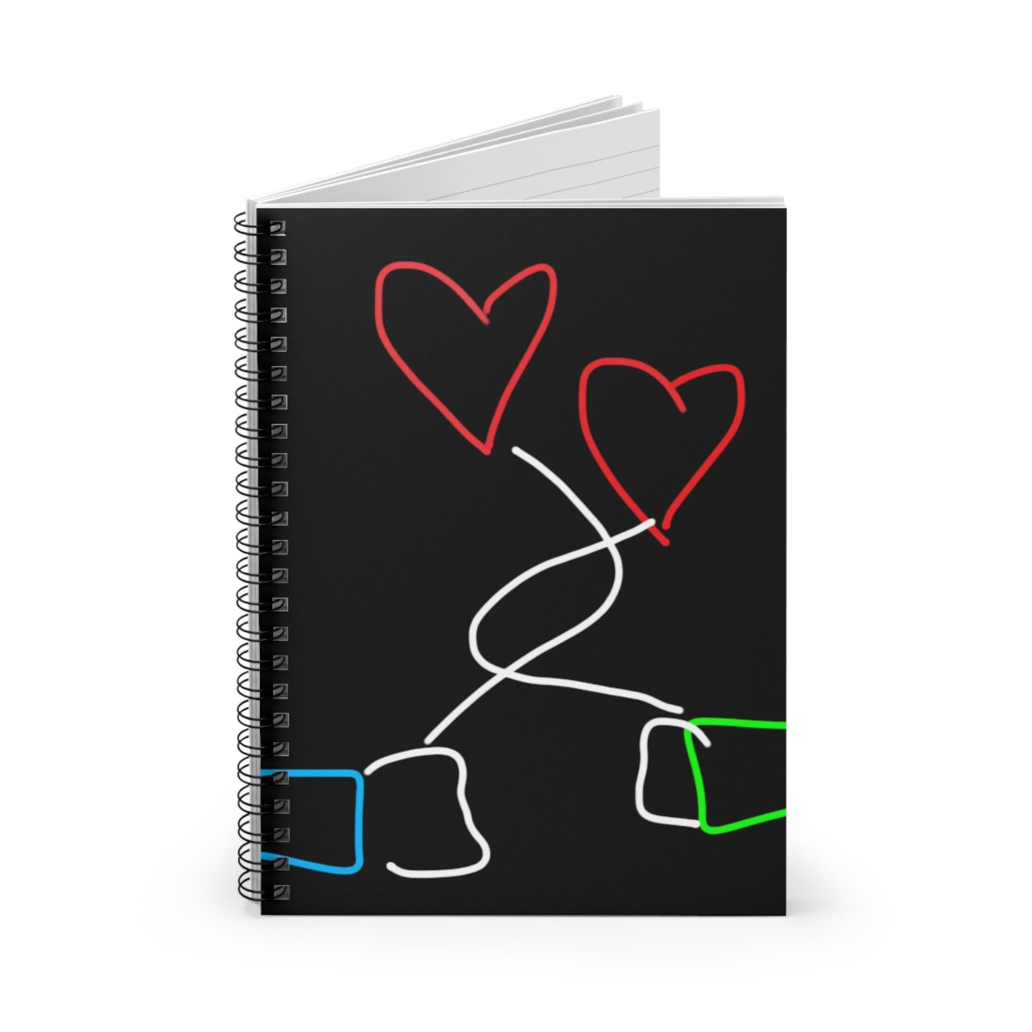 Tangled Hearts- Spiral Notebook - Ruled Line