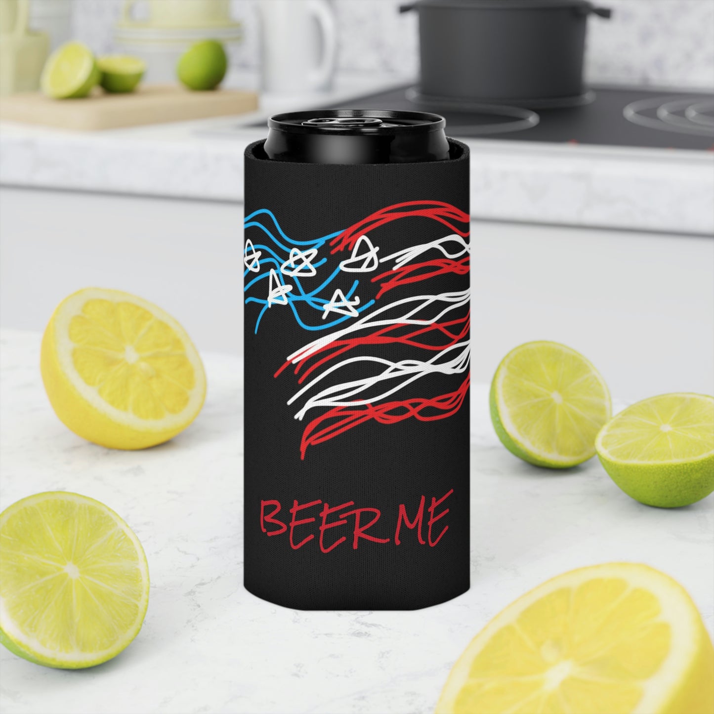 July 4th- Old Glory- Can Cooler