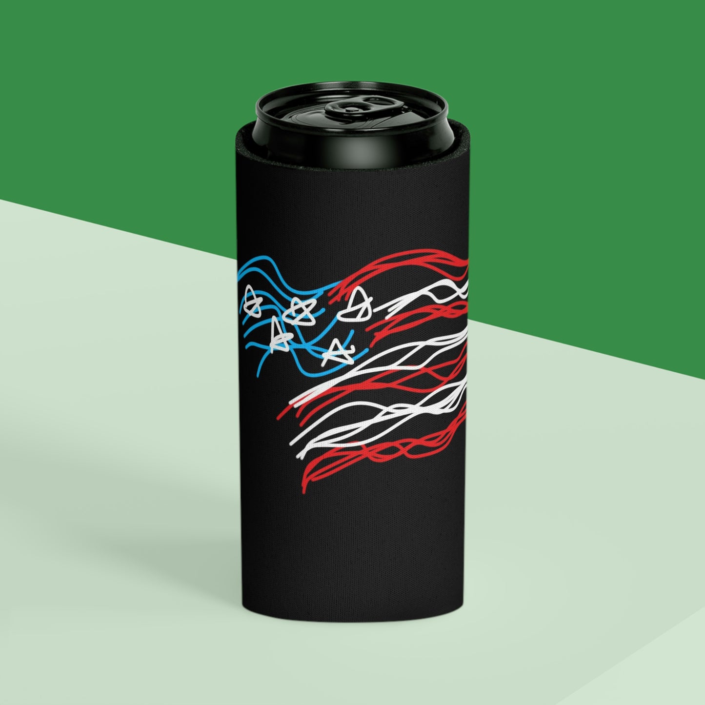 July 4th- Old Glory- Can Cooler