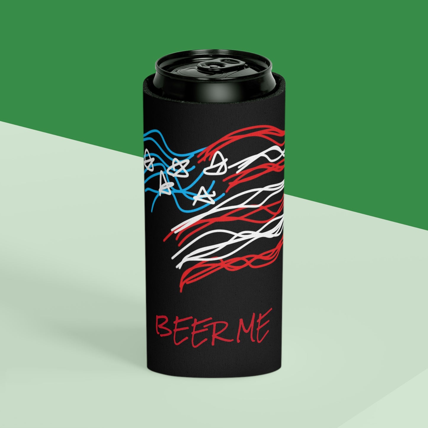 July 4th- Old Glory- Can Cooler