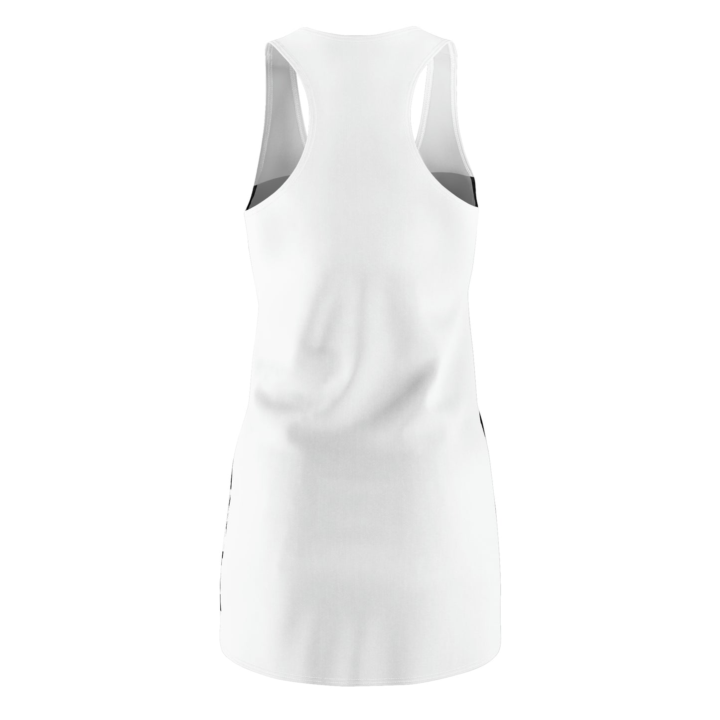 Tangled Hearts- Women's Cut & Sew Racerback Dress (AOP)- Black & White