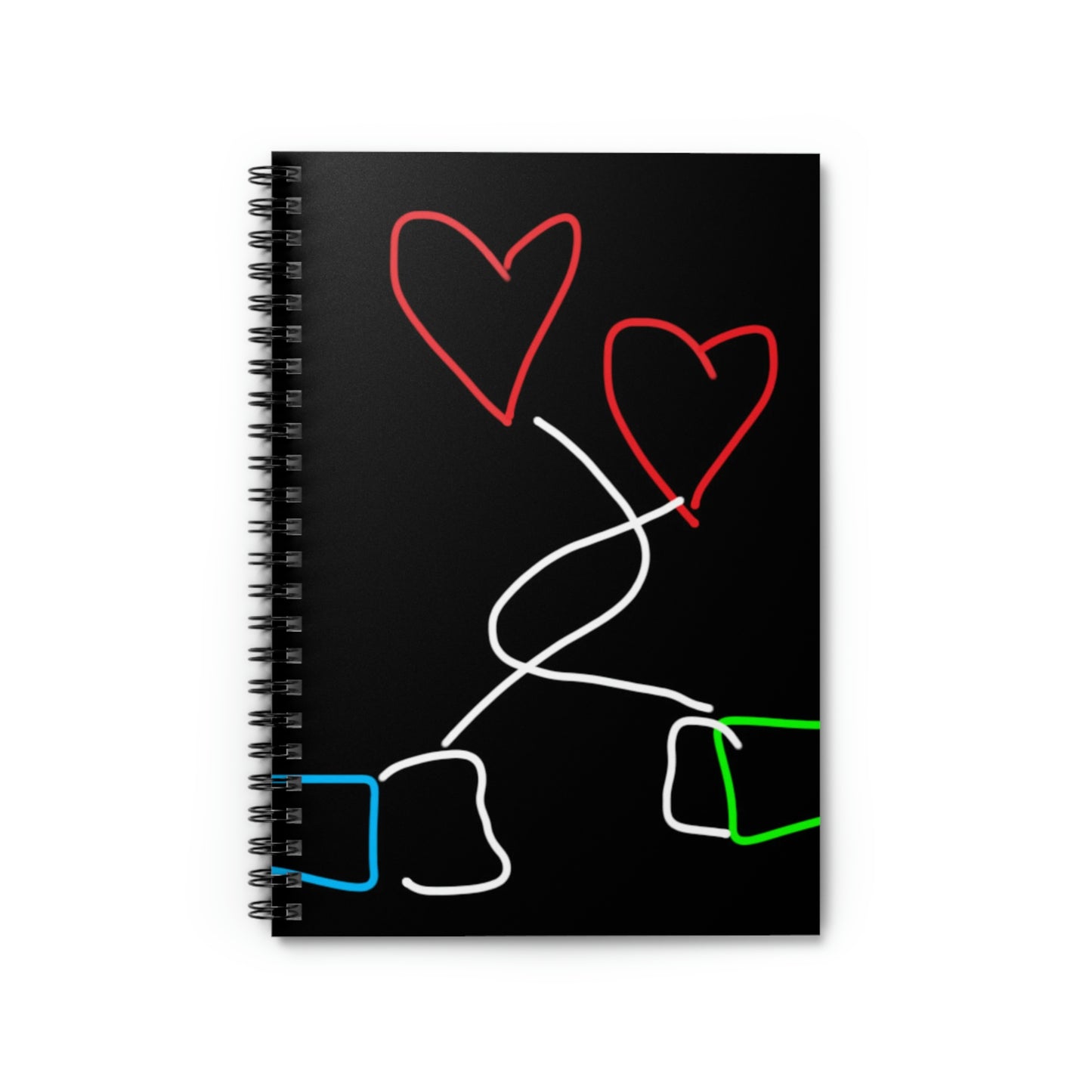 Tangled Hearts- Spiral Notebook - Ruled Line