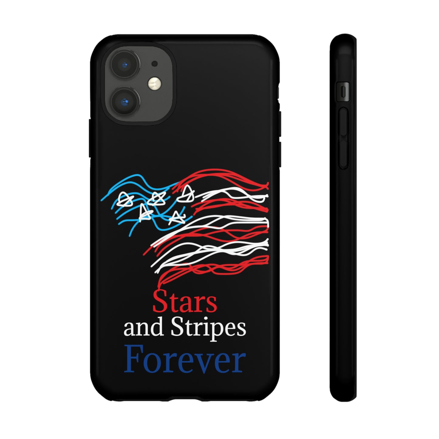 July 4th- Old Glory- Tough Cases- fits 46 styles of phones