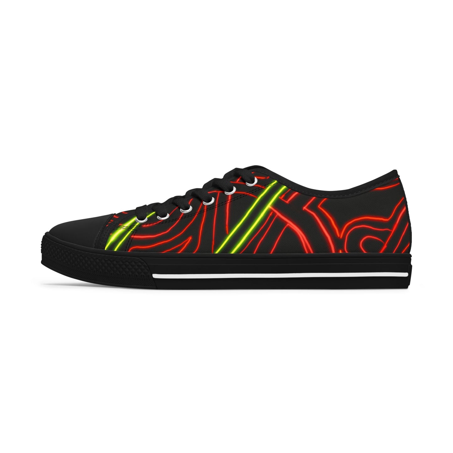 Abstract 03- Women's Low Top Sneakers