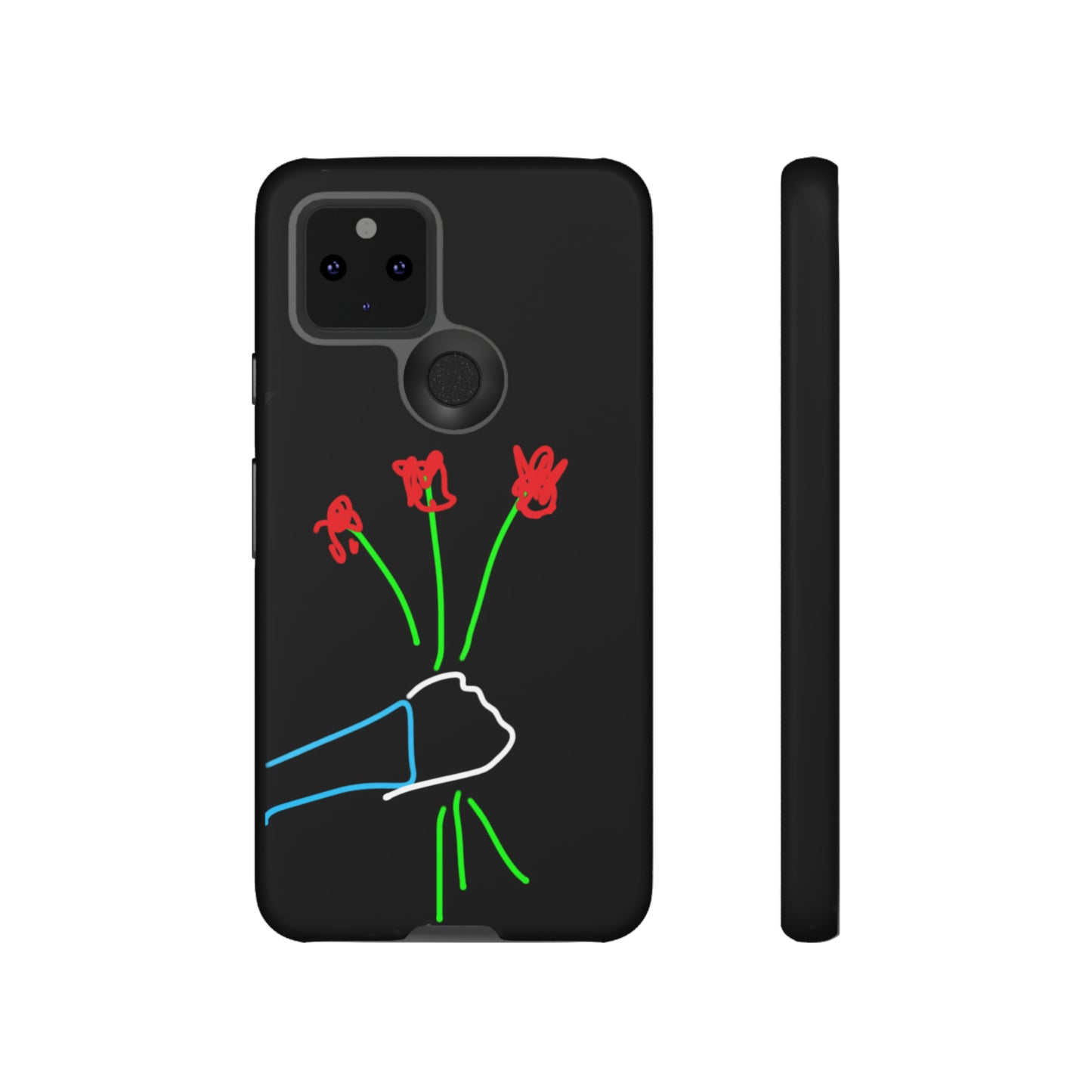 3 Red Flowers- Tough Cases- 46 Phone Styles