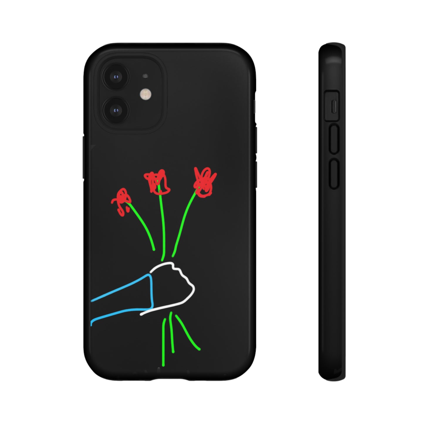 3 Red Flowers- Tough Cases- 46 Phone Styles