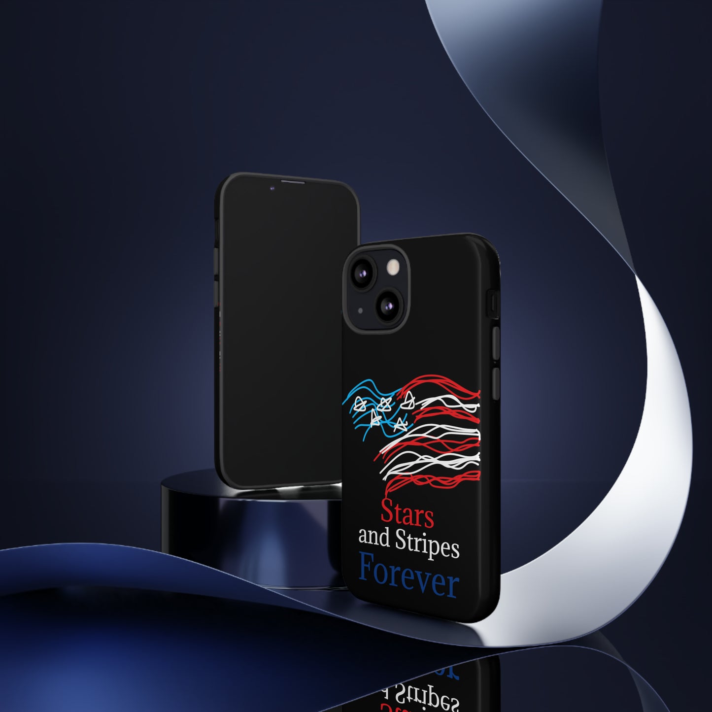 July 4th- Old Glory- Tough Cases- fits 46 styles of phones