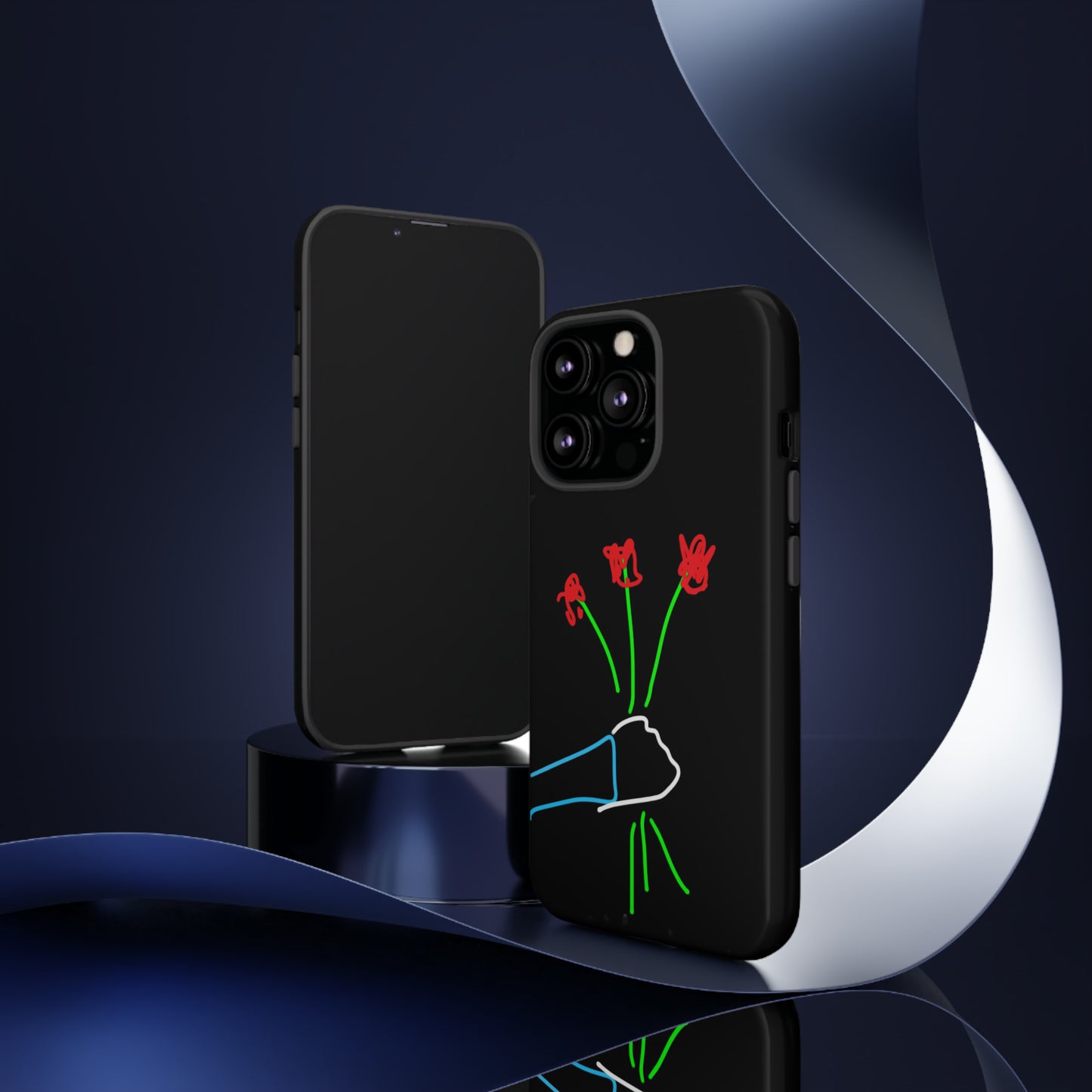 3 Red Flowers- Tough Cases- 46 Phone Styles