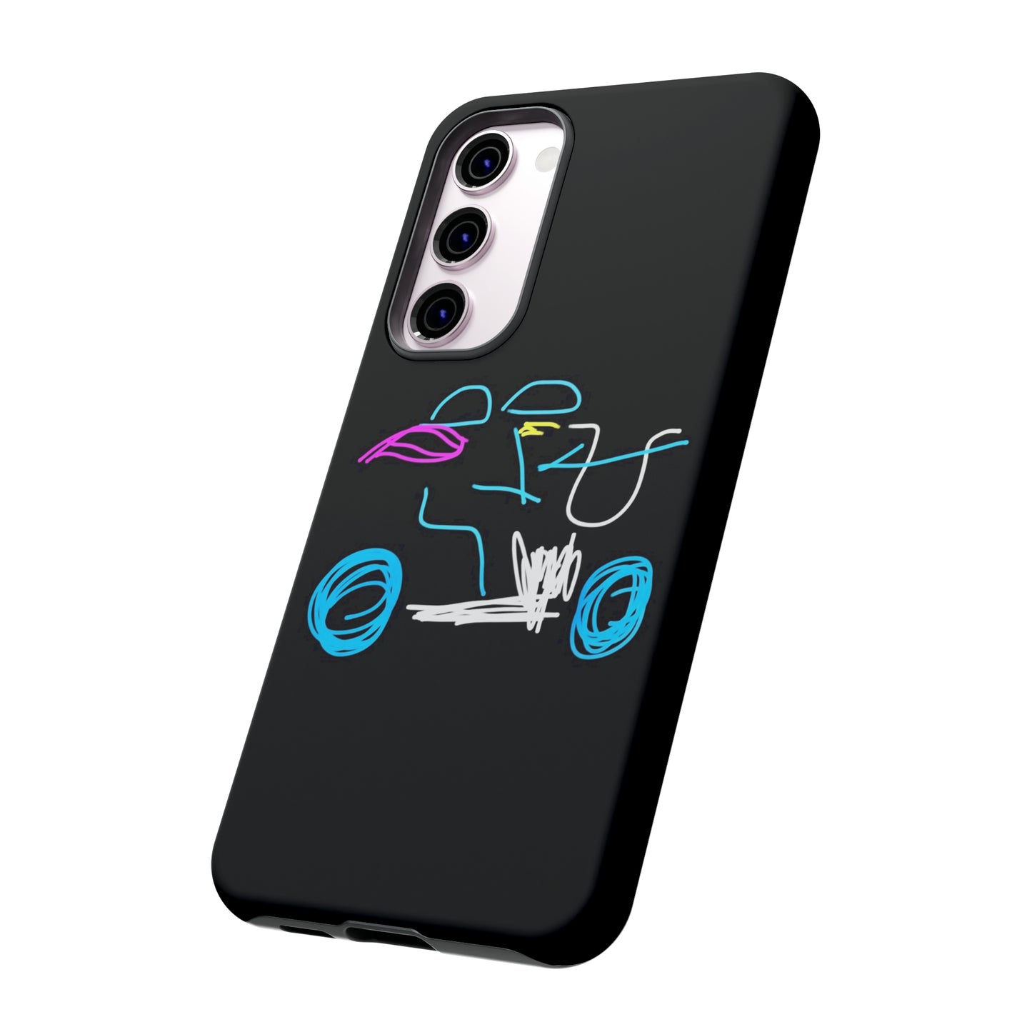 Brunette Biker Babe- Tough Cases- 46 Phone Styles