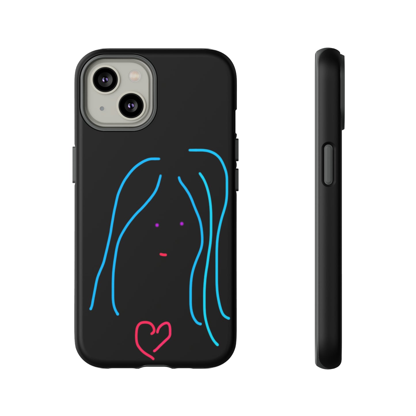 Heart Girl- Tough Cases- 46 Phone Styles