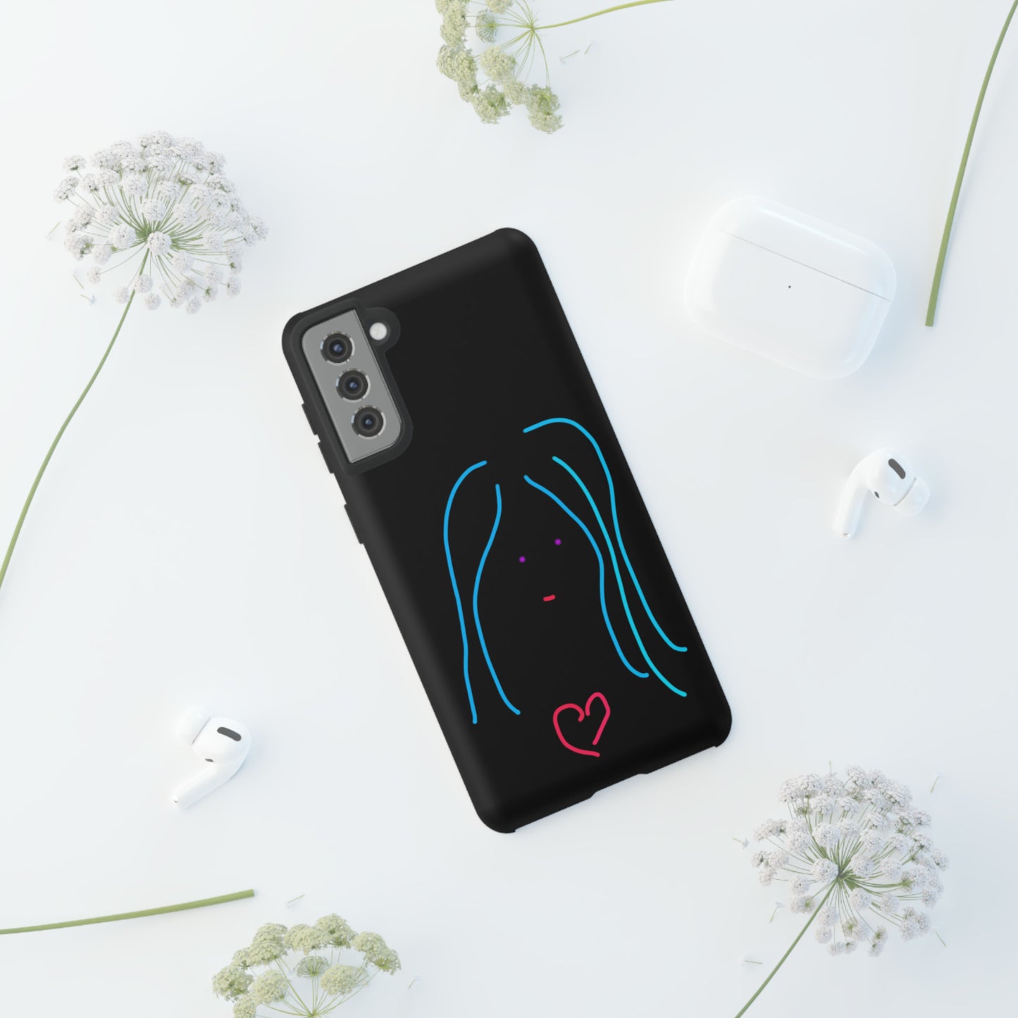 Heart Girl- Tough Cases- 46 Phone Styles