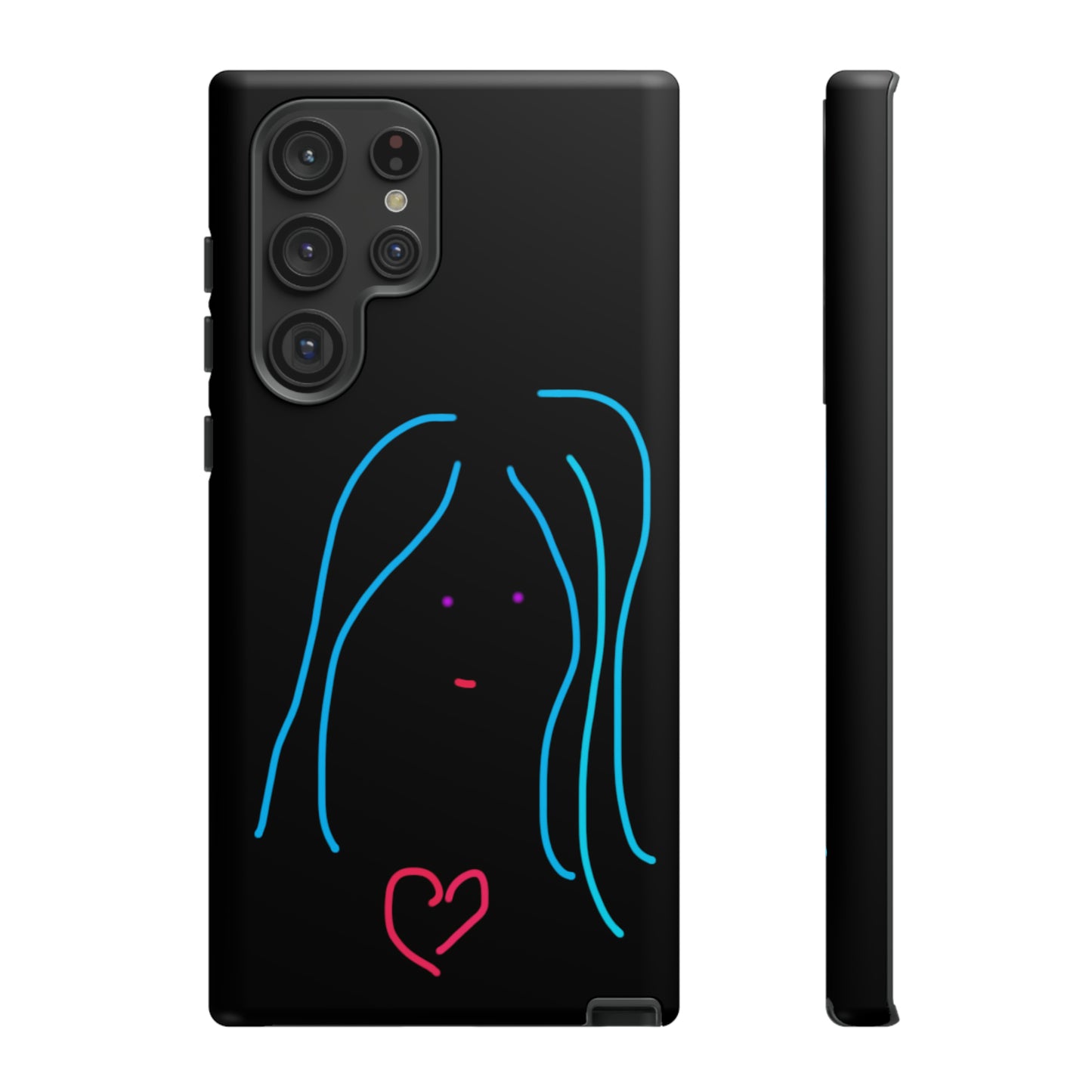 Heart Girl- Tough Cases- 46 Phone Styles