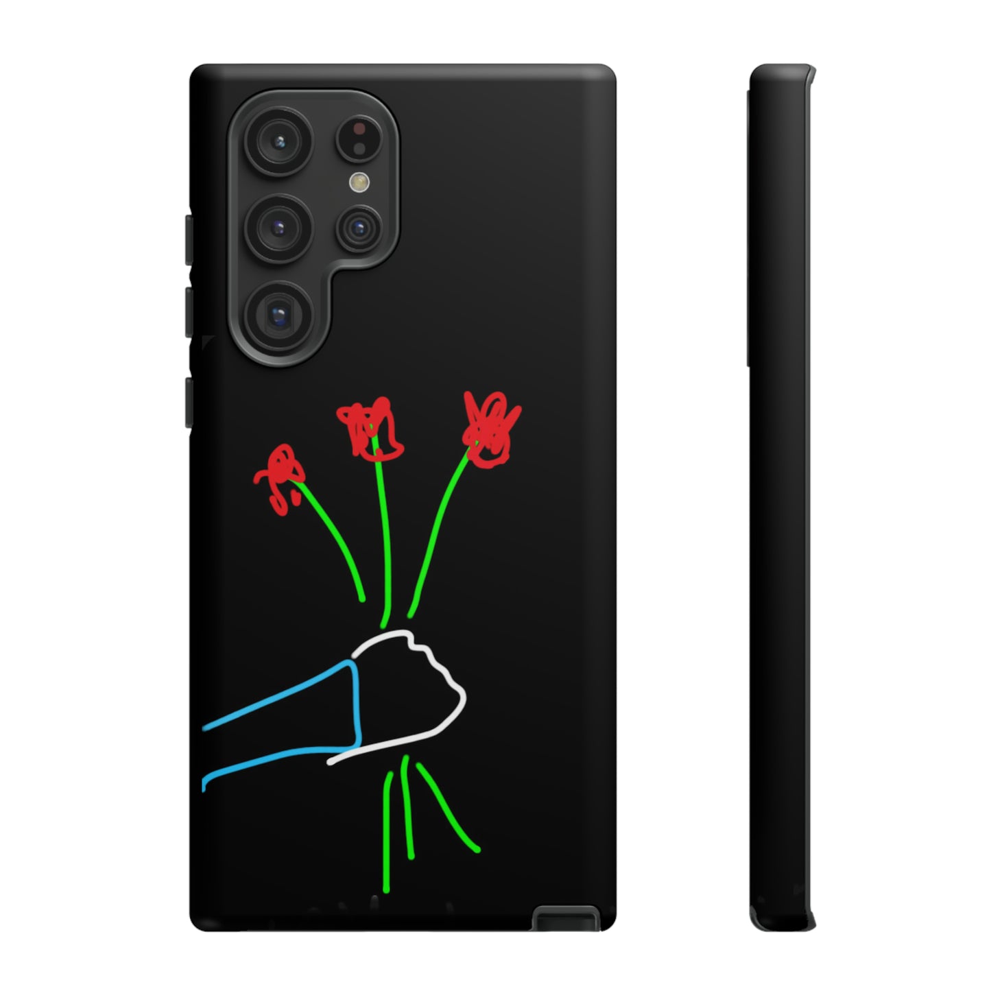 3 Red Flowers- Tough Cases- 46 Phone Styles