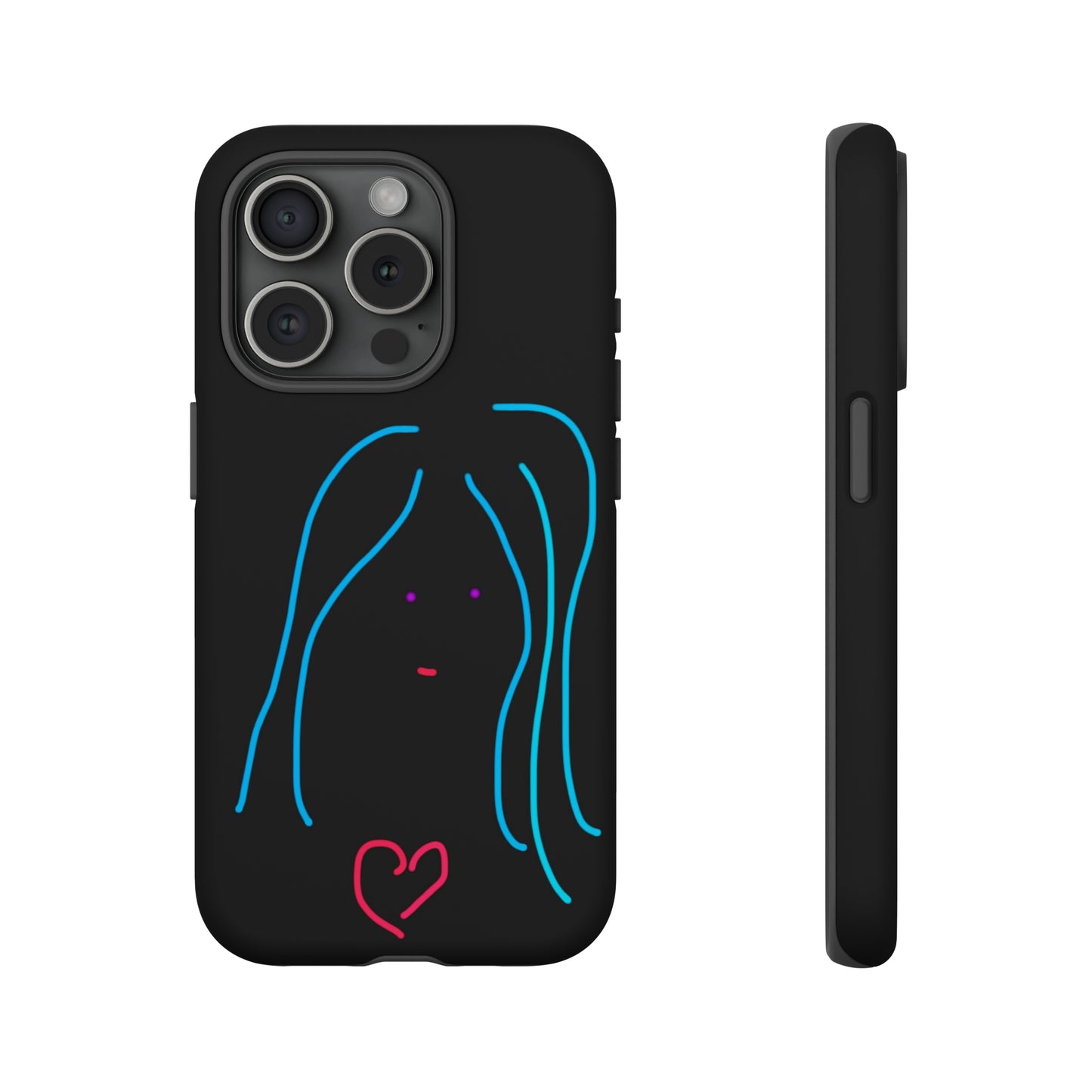 Heart Girl- Tough Cases- 46 Phone Styles