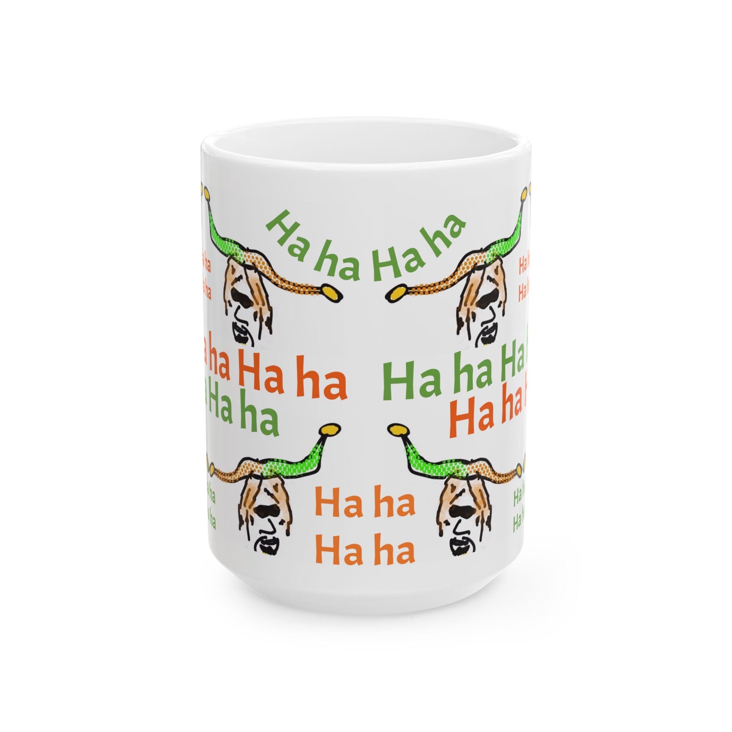 Prankster/HaHa Mug, 15 oz, white