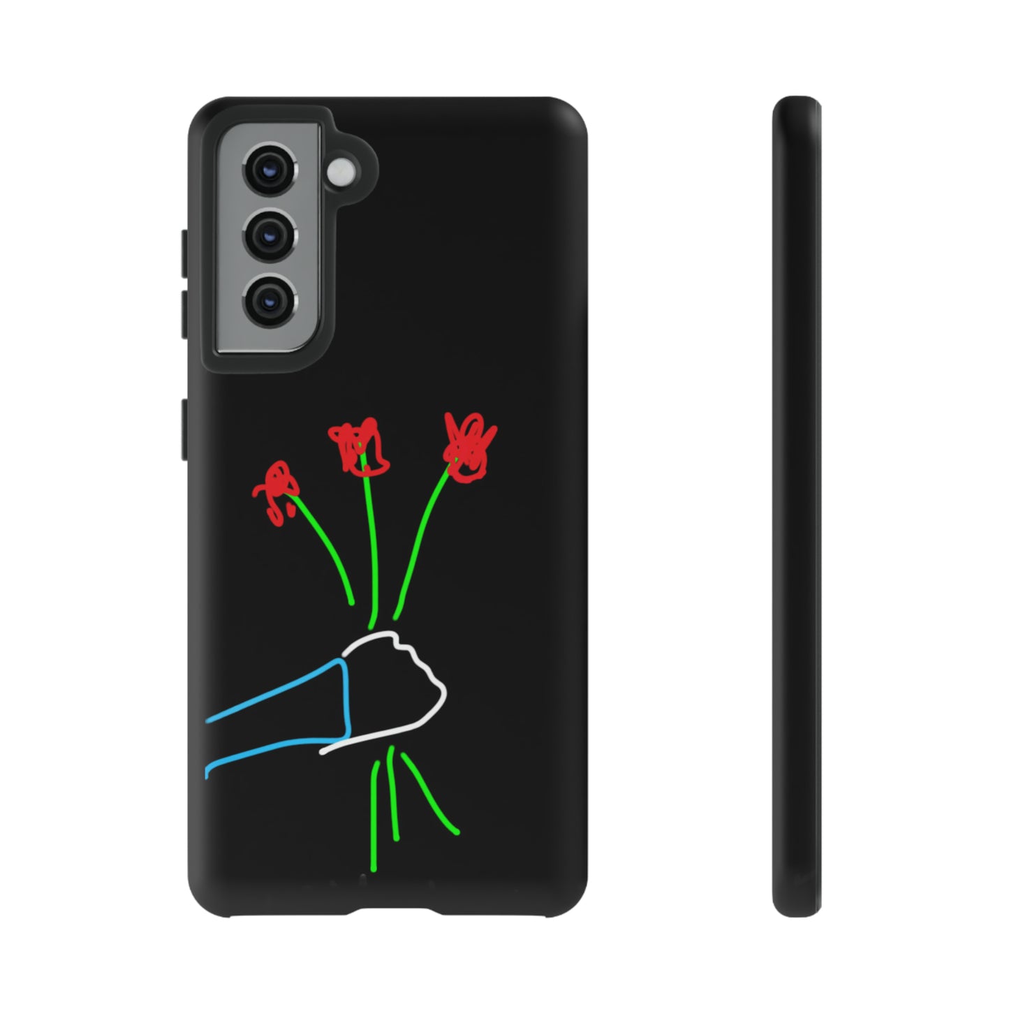 3 Red Flowers- Tough Cases- 46 Phone Styles