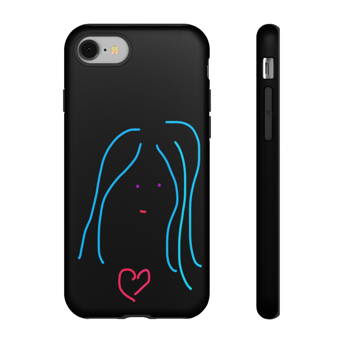 Heart Girl- Tough Cases- 46 Phone Styles