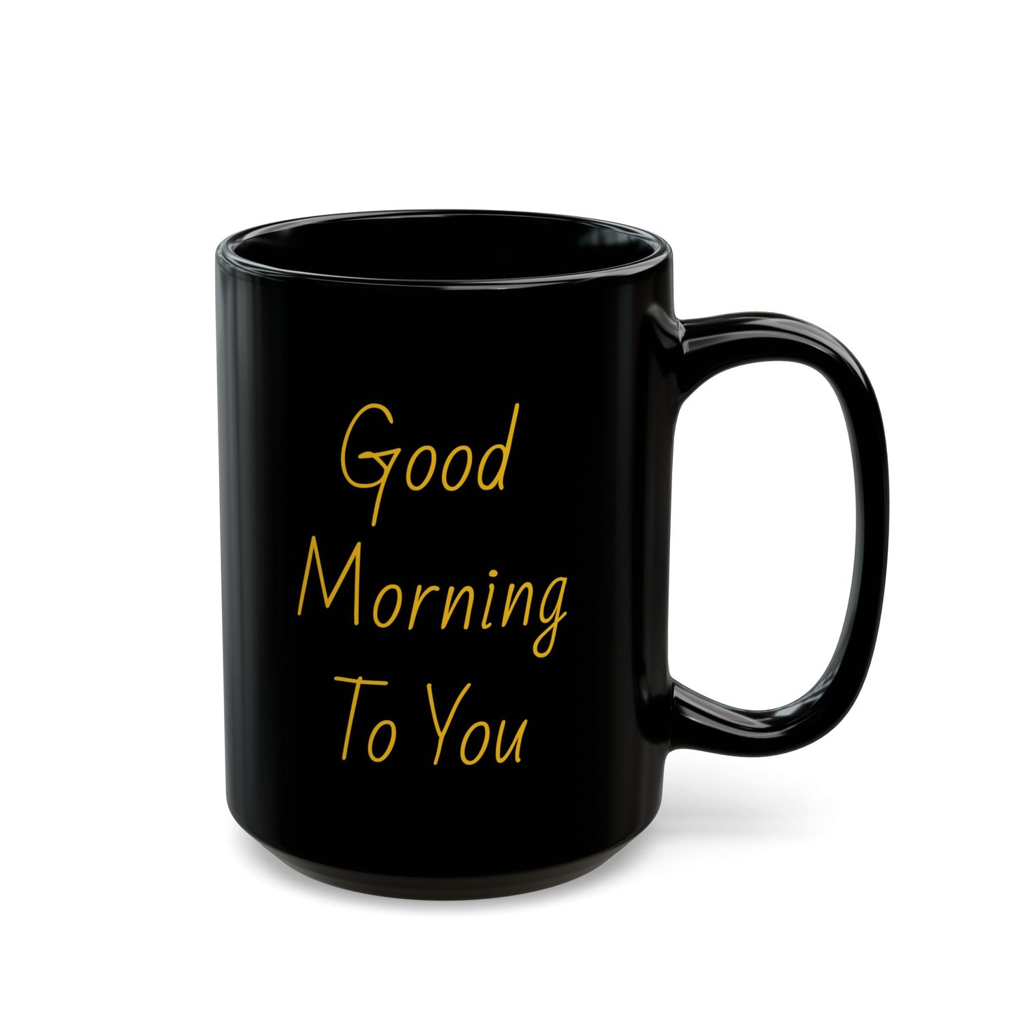 Wave / Good Morning- 15oz Mug Black