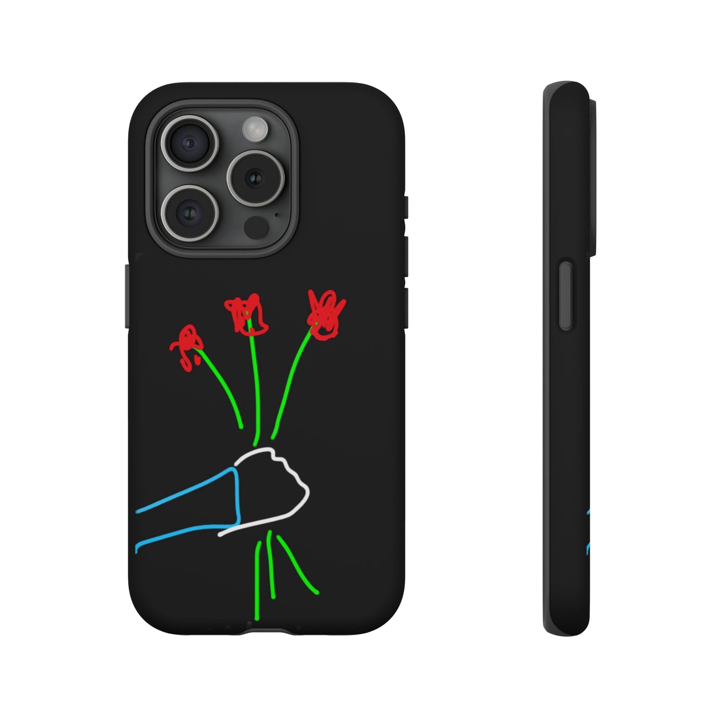 3 Red Flowers- Tough Cases- 46 Phone Styles
