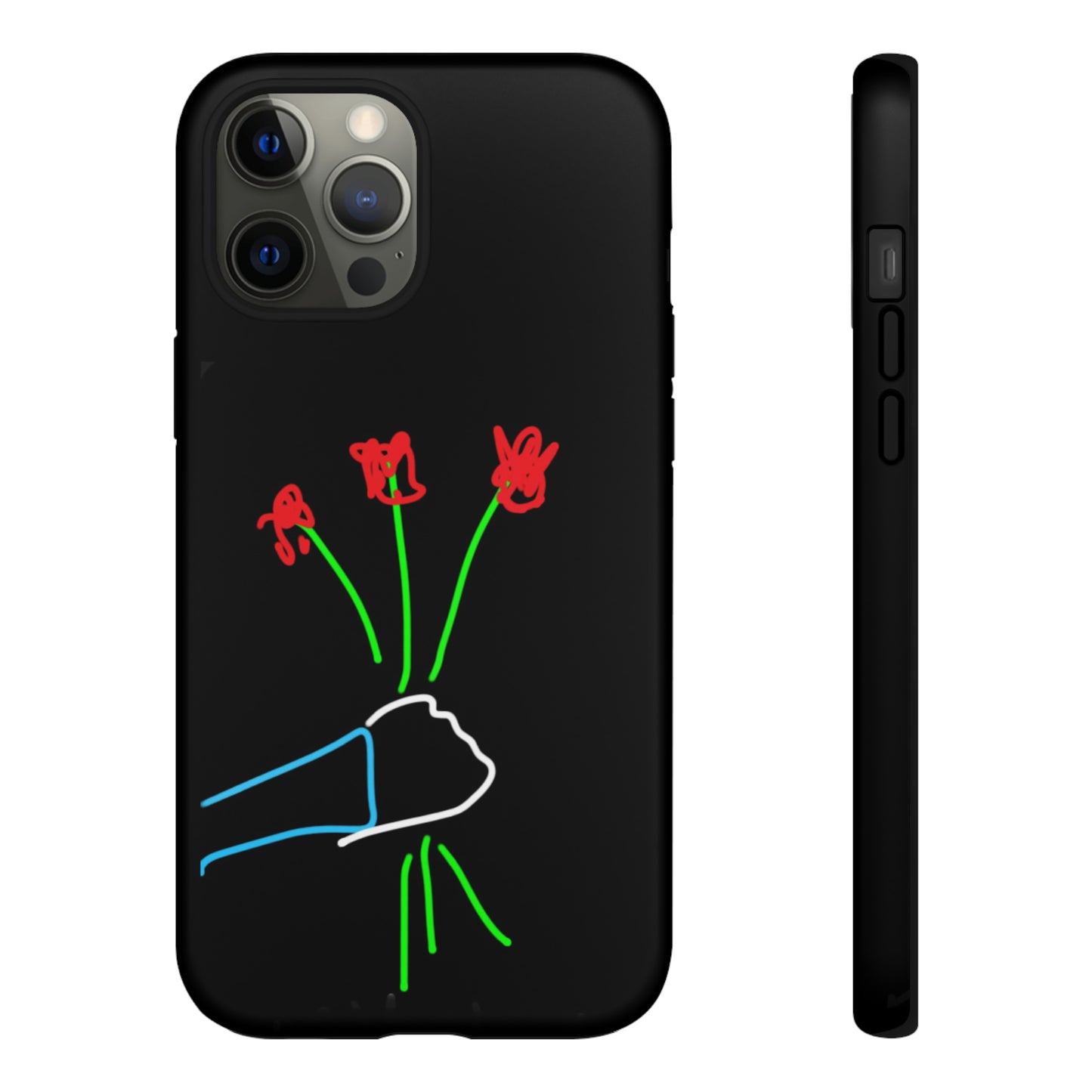 3 Red Flowers- Tough Cases- 46 Phone Styles