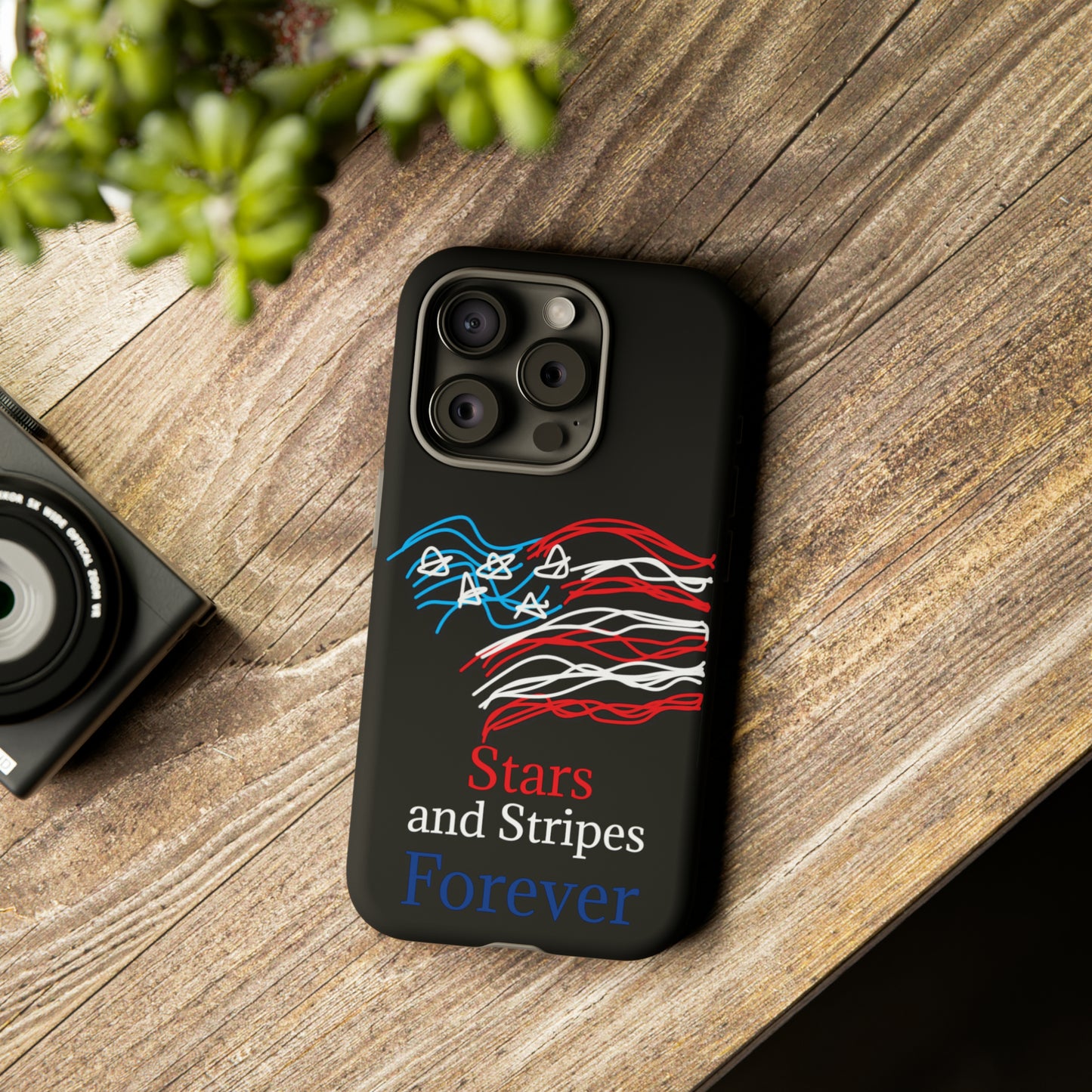 July 4th- Old Glory- Tough Cases- fits 46 styles of phones
