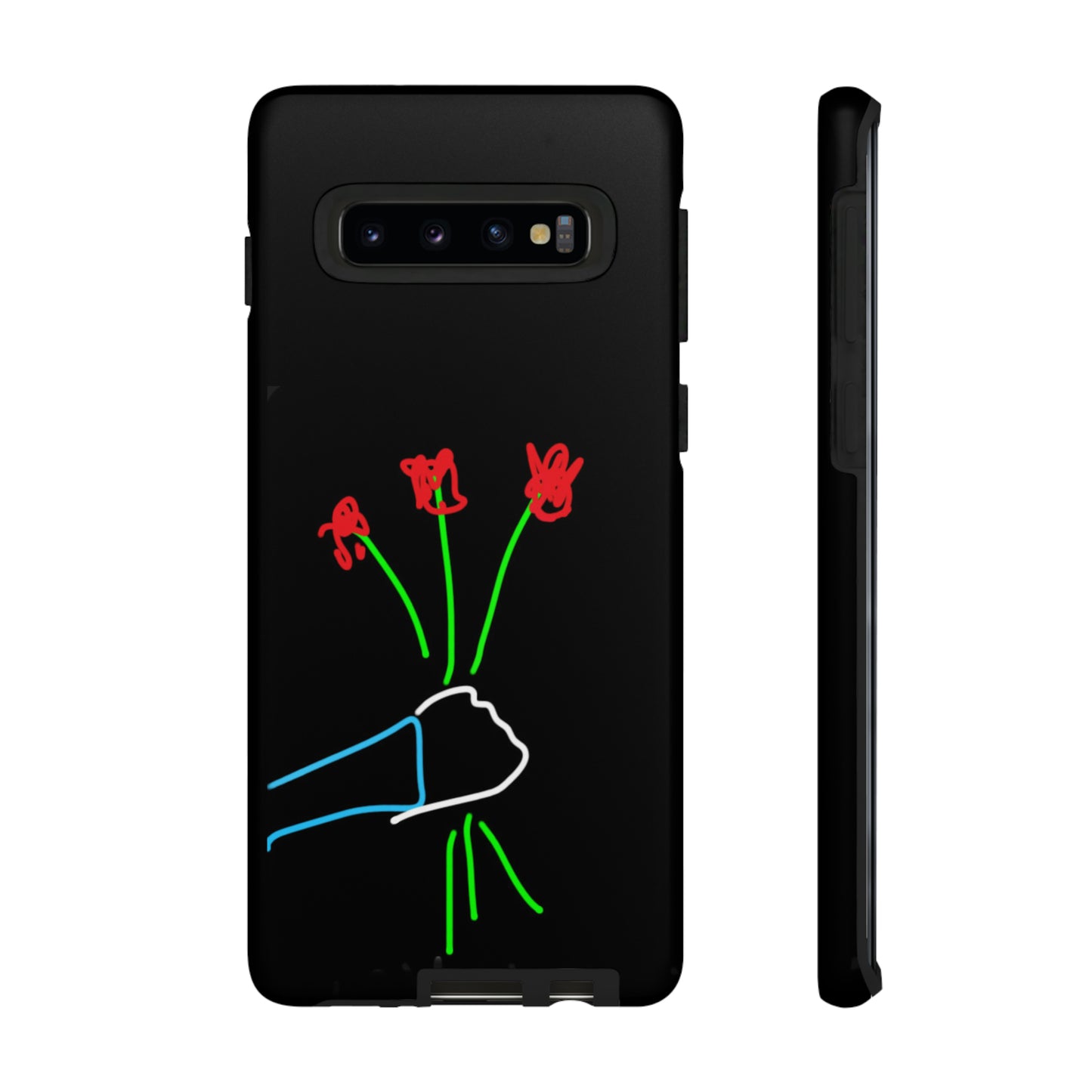 3 Red Flowers- Tough Cases- 46 Phone Styles