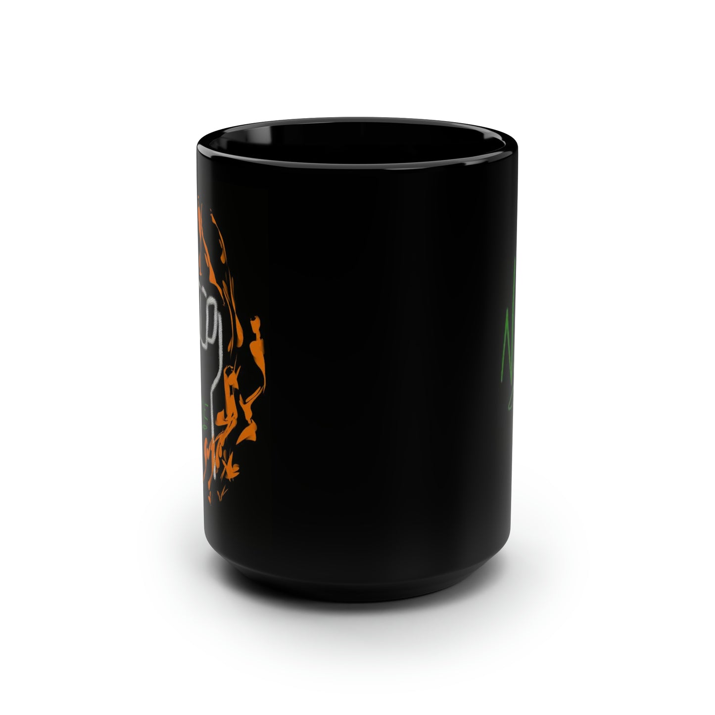 Tattoo, CUSTOMIZE- Black Mug, 15oz- Name
