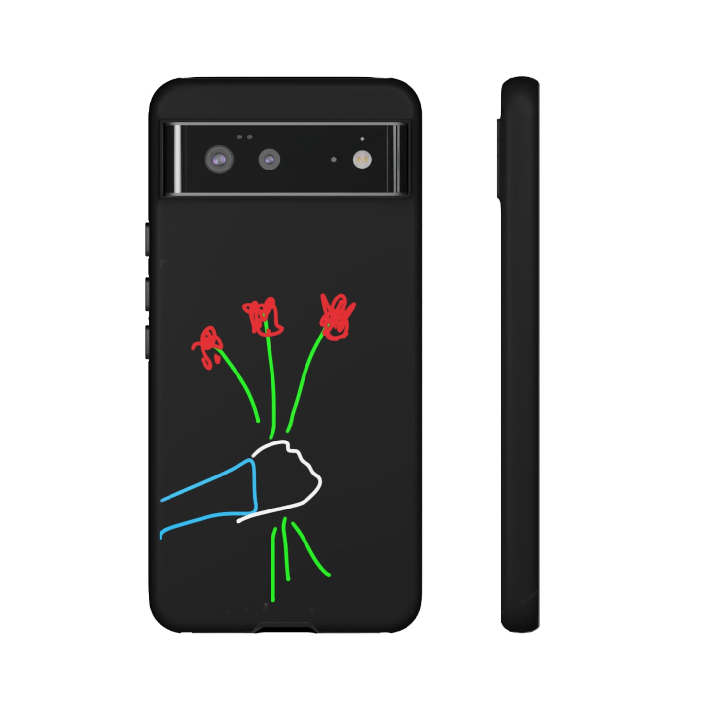 3 Red Flowers- Tough Cases- 46 Phone Styles