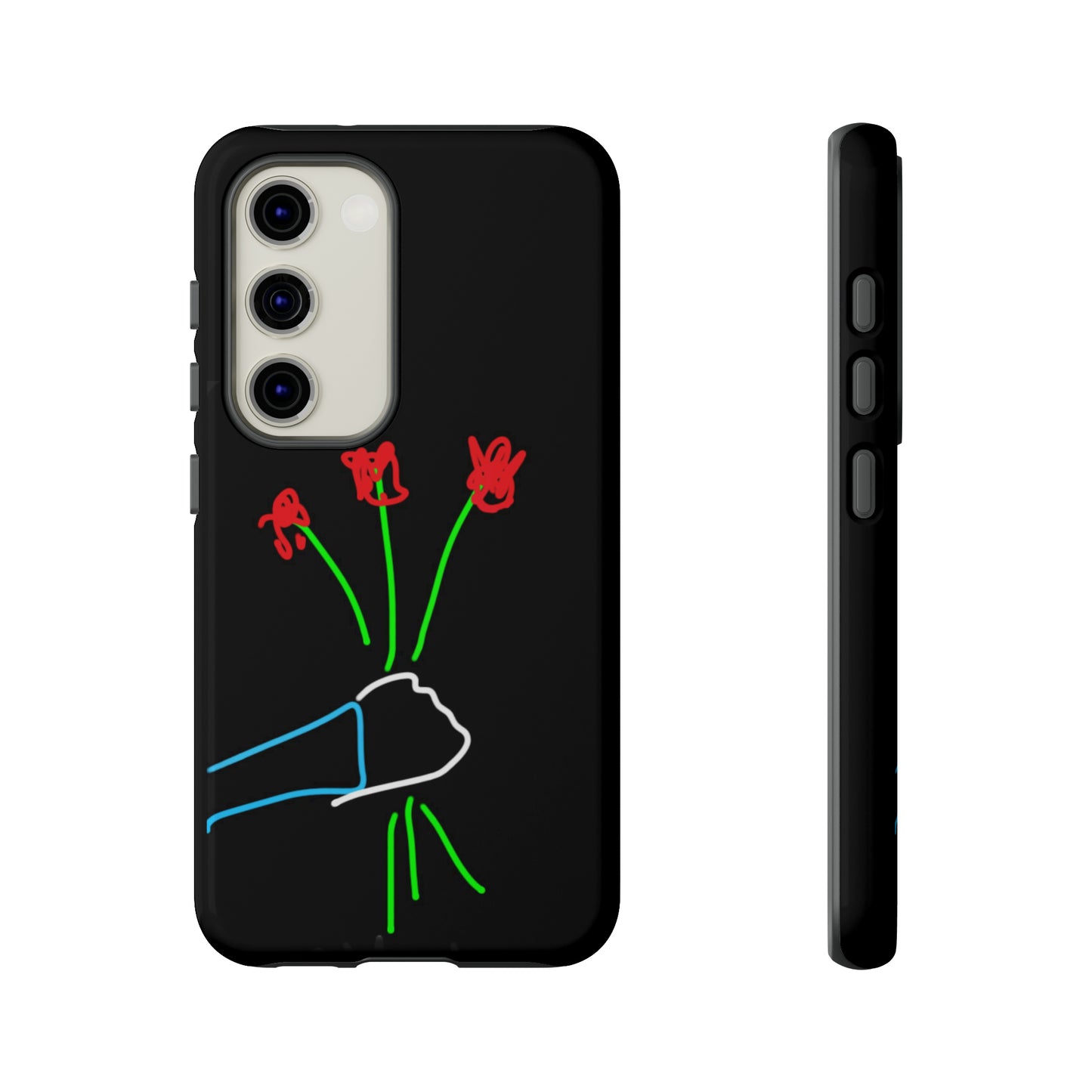 3 Red Flowers- Tough Cases- 46 Phone Styles