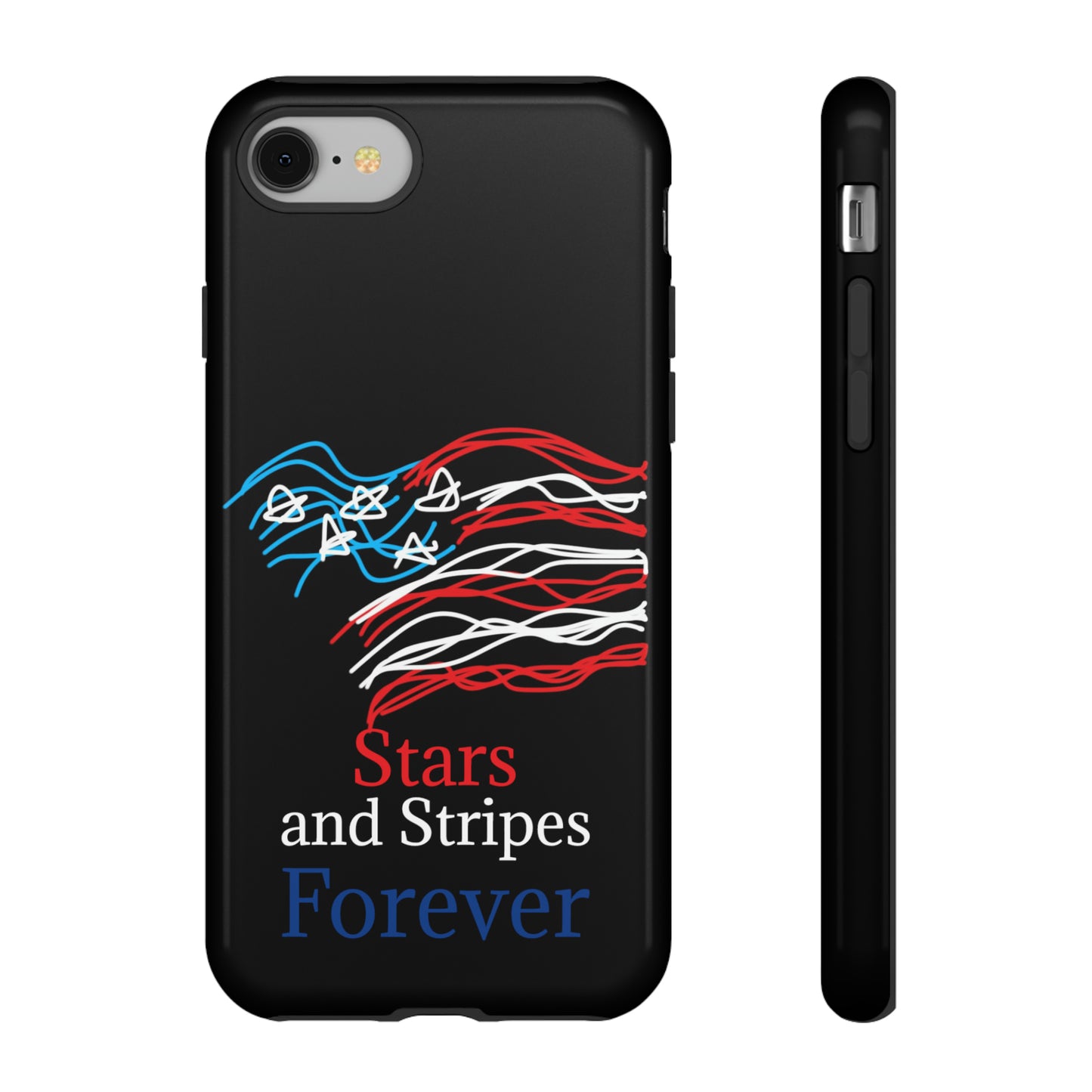 July 4th- Old Glory- Tough Cases- fits 46 styles of phones