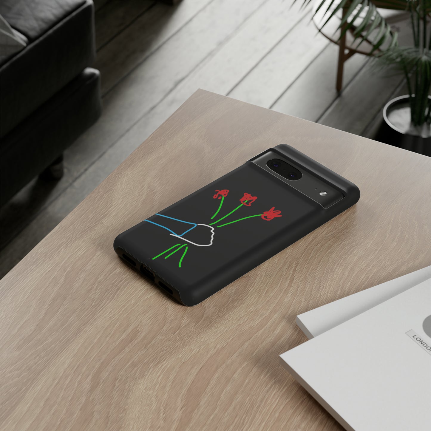 3 Red Flowers- Tough Cases- 46 Phone Styles