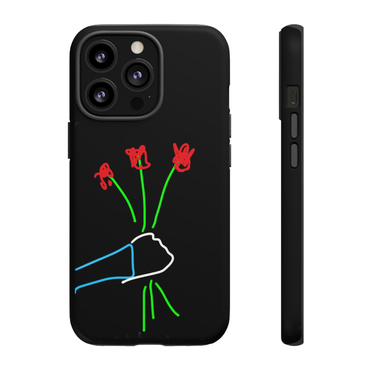 3 Red Flowers- Tough Cases- 46 Phone Styles