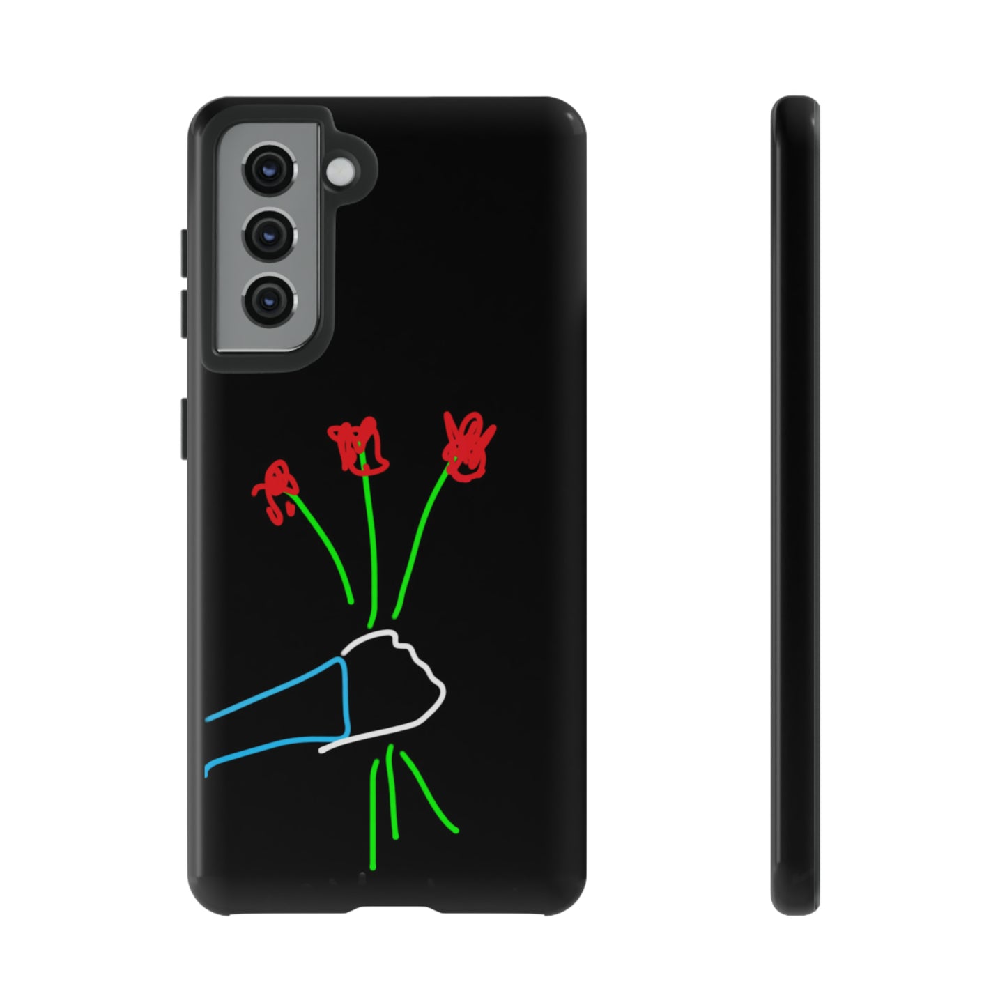 3 Red Flowers- Tough Cases- 46 Phone Styles