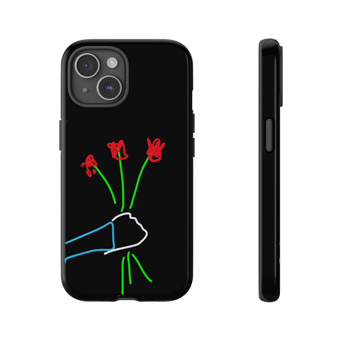 3 Red Flowers- Tough Cases- 46 Phone Styles