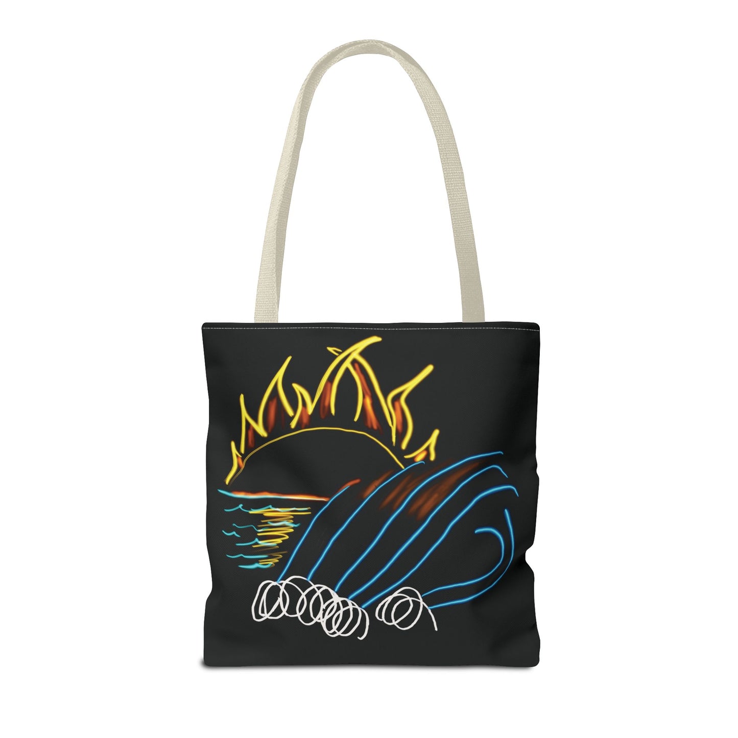 Wave / I love the Night- Tote Bag, 3 sizes