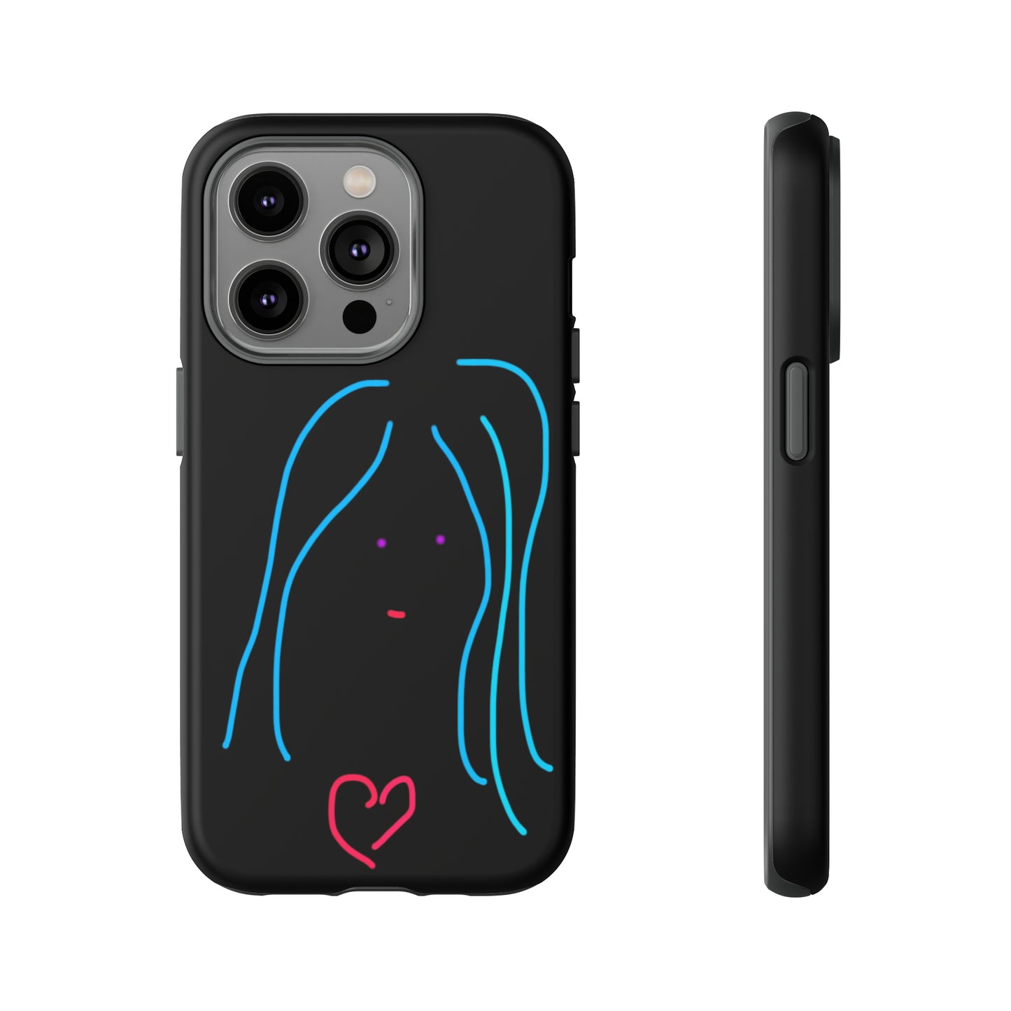 Heart Girl- Tough Cases- 46 Phone Styles