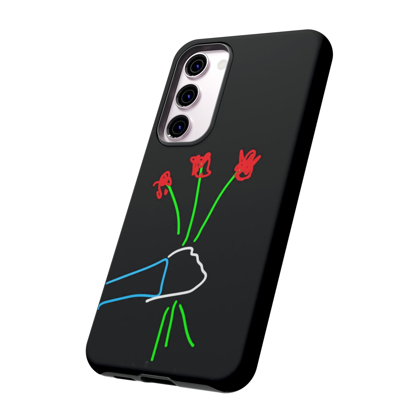 3 Red Flowers- Tough Cases- 46 Phone Styles