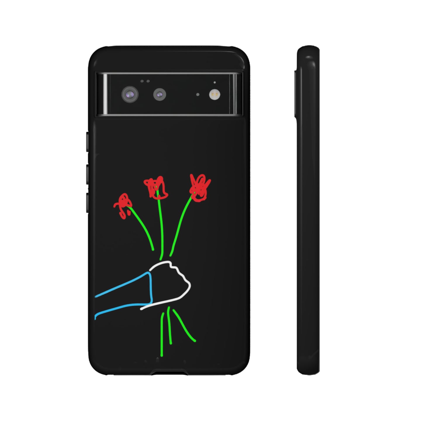 3 Red Flowers- Tough Cases- 46 Phone Styles