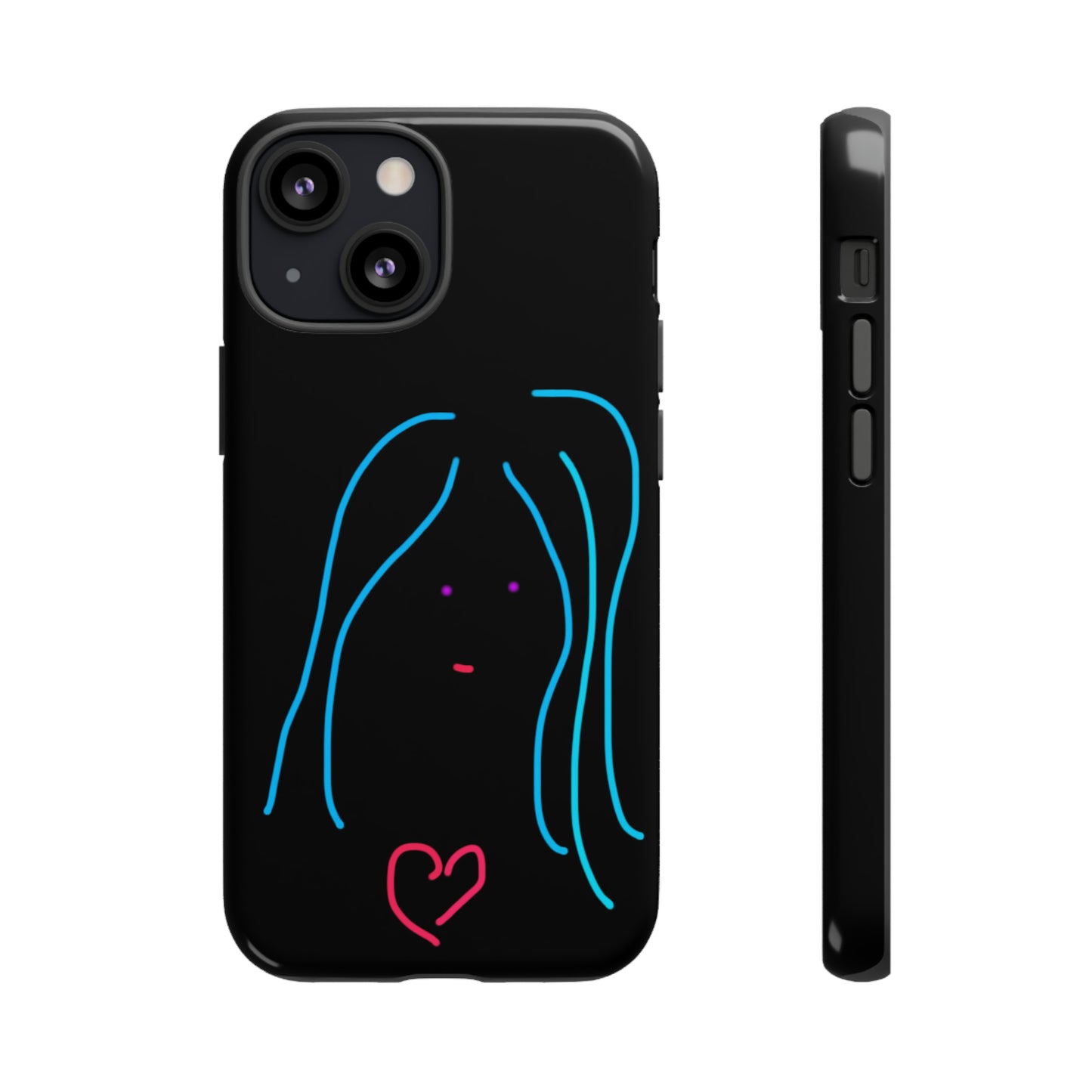 Heart Girl- Tough Cases- 46 Phone Styles