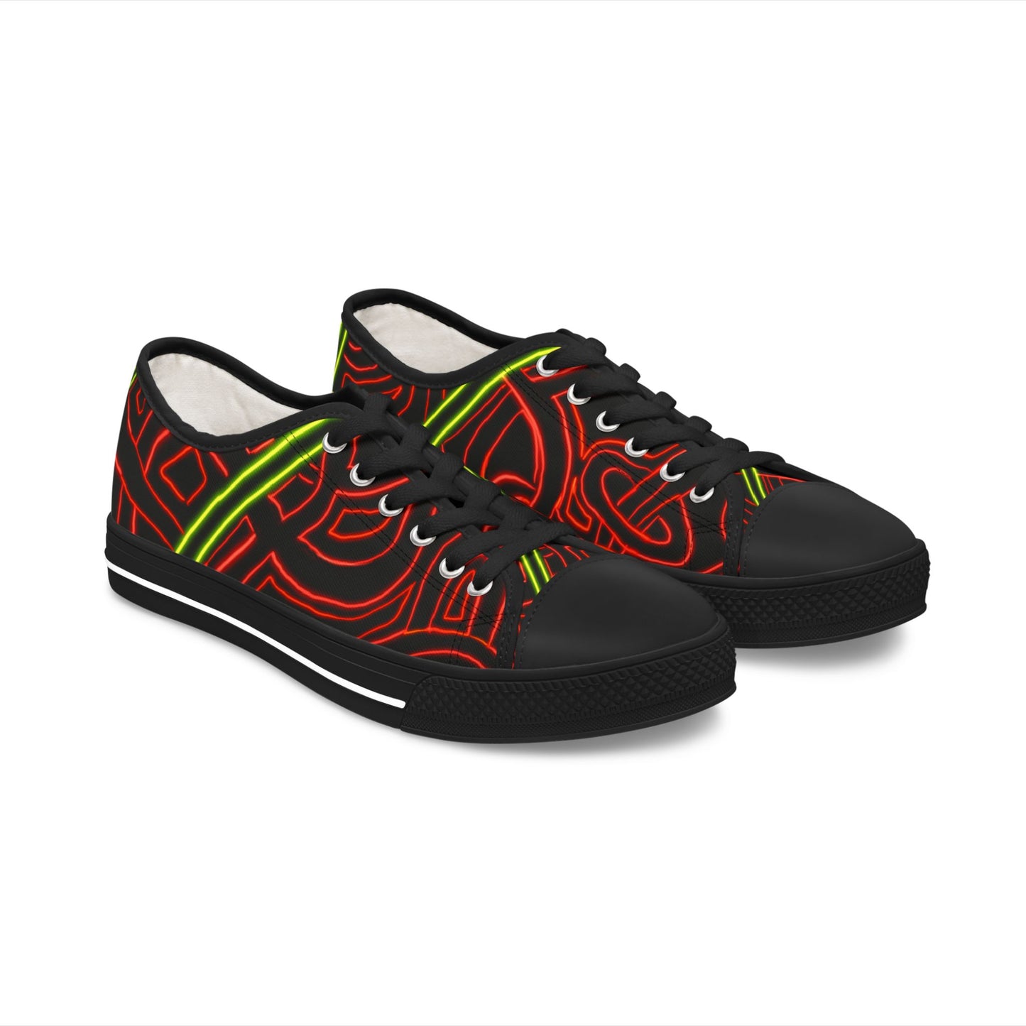 Abstract 03- Women's Low Top Sneakers
